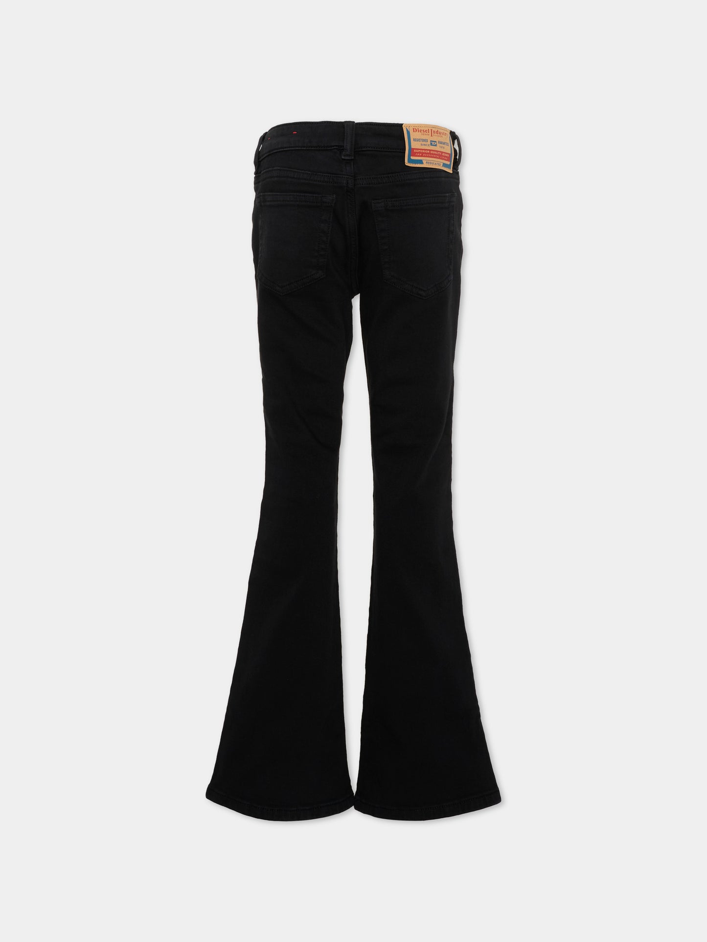 Jeans nero per bambina con logo,Diesel,J02341 KXBR6 K900