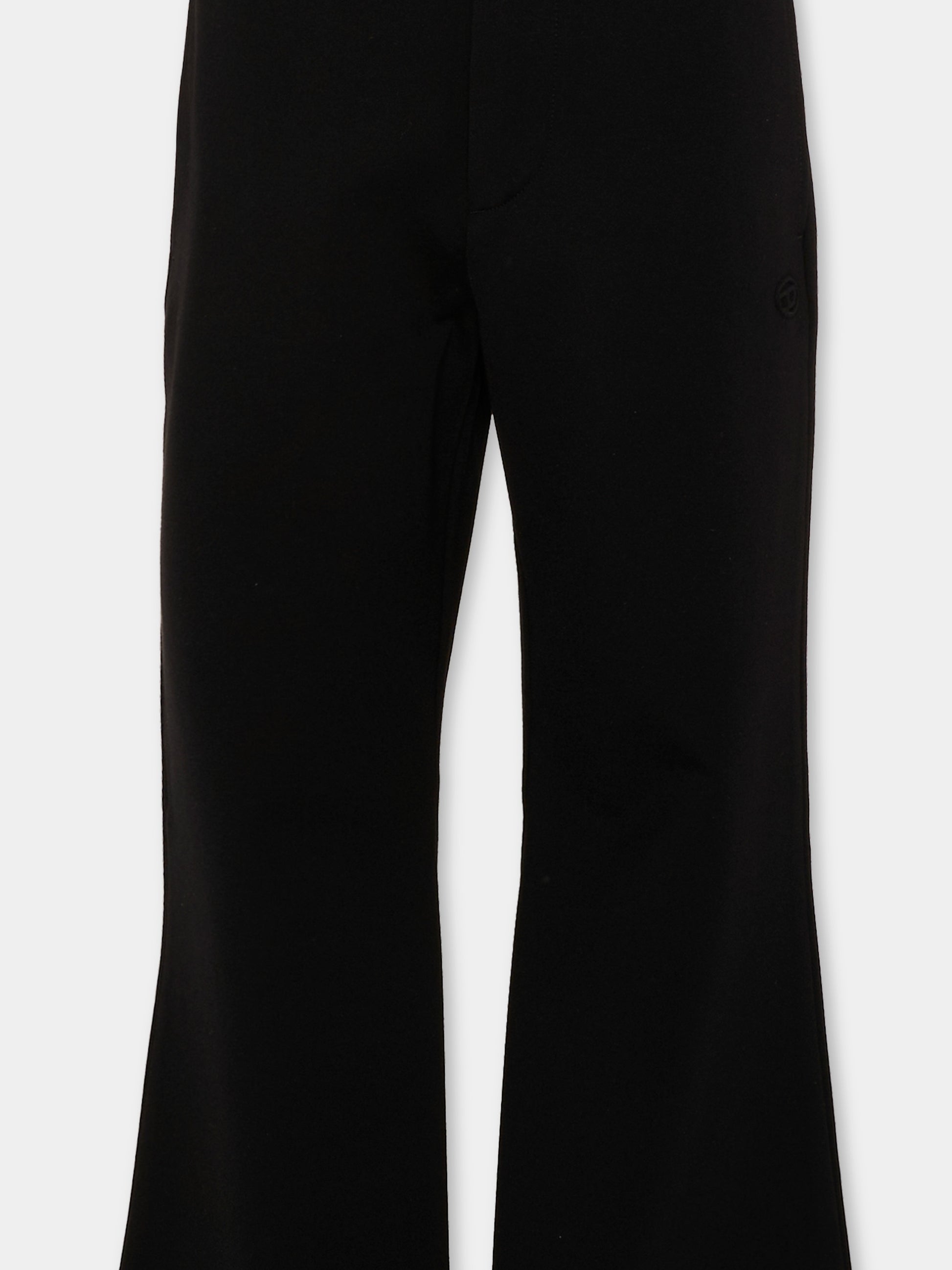 Pantalone nero per bambina con logo,Diesel,J02904 KYATE K900