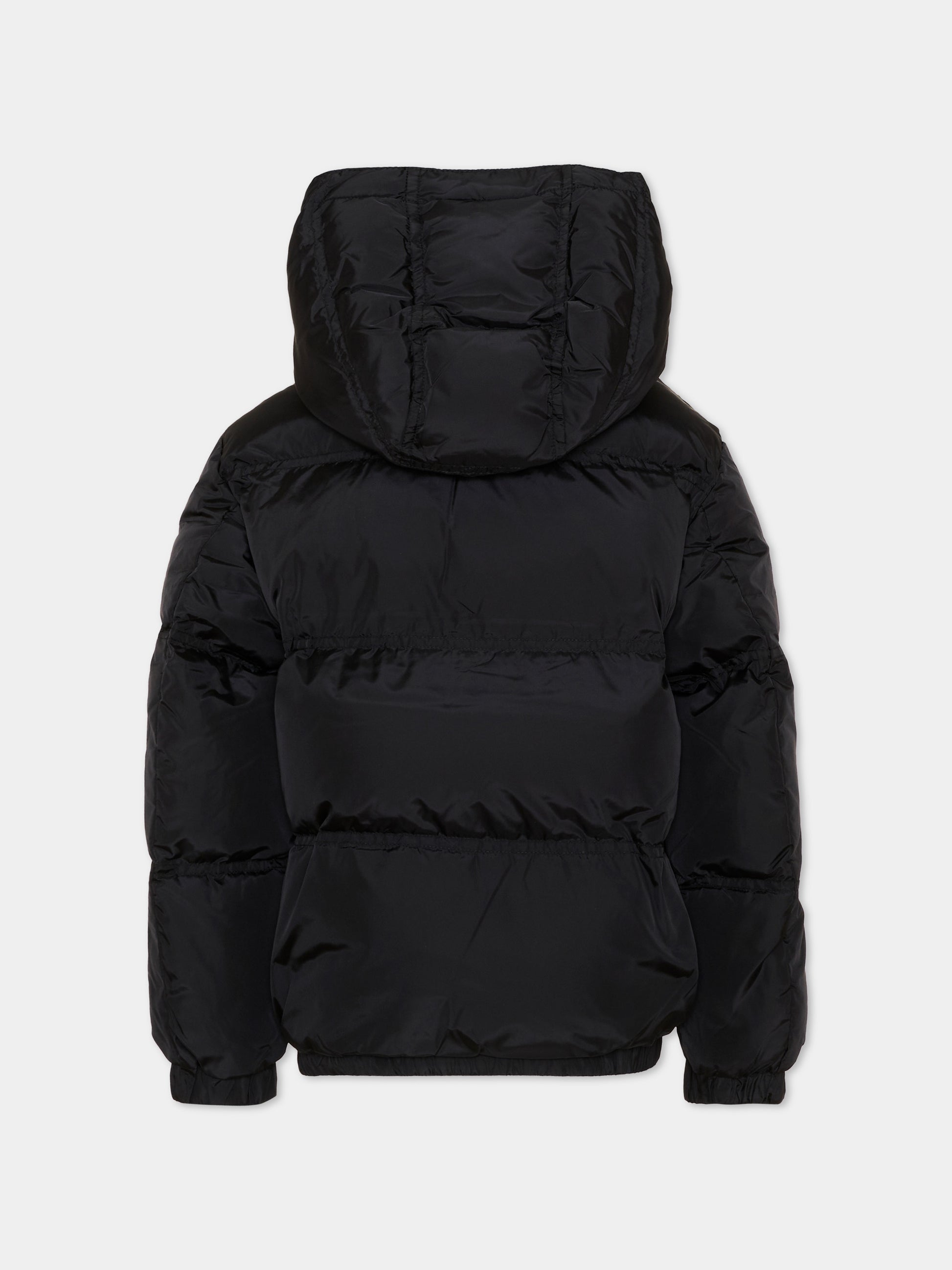 Piumino nero per bambini con cappuccio,Diesel,J03025 KXBVC K900