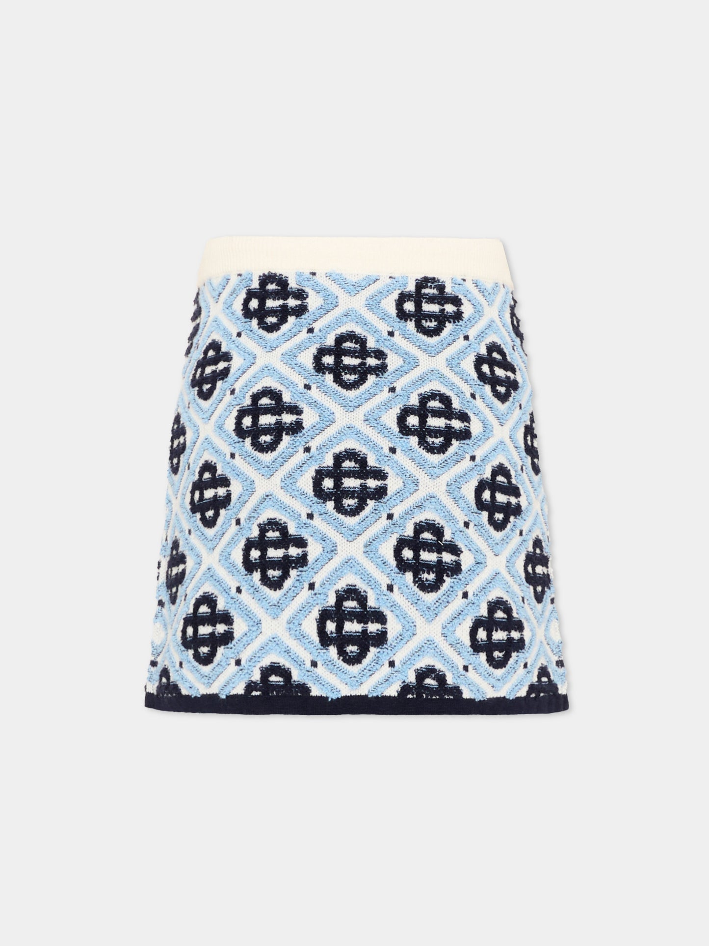Gonna casual bianca per bambina jacquard,Casablanca,K PF26 KW 1513 01