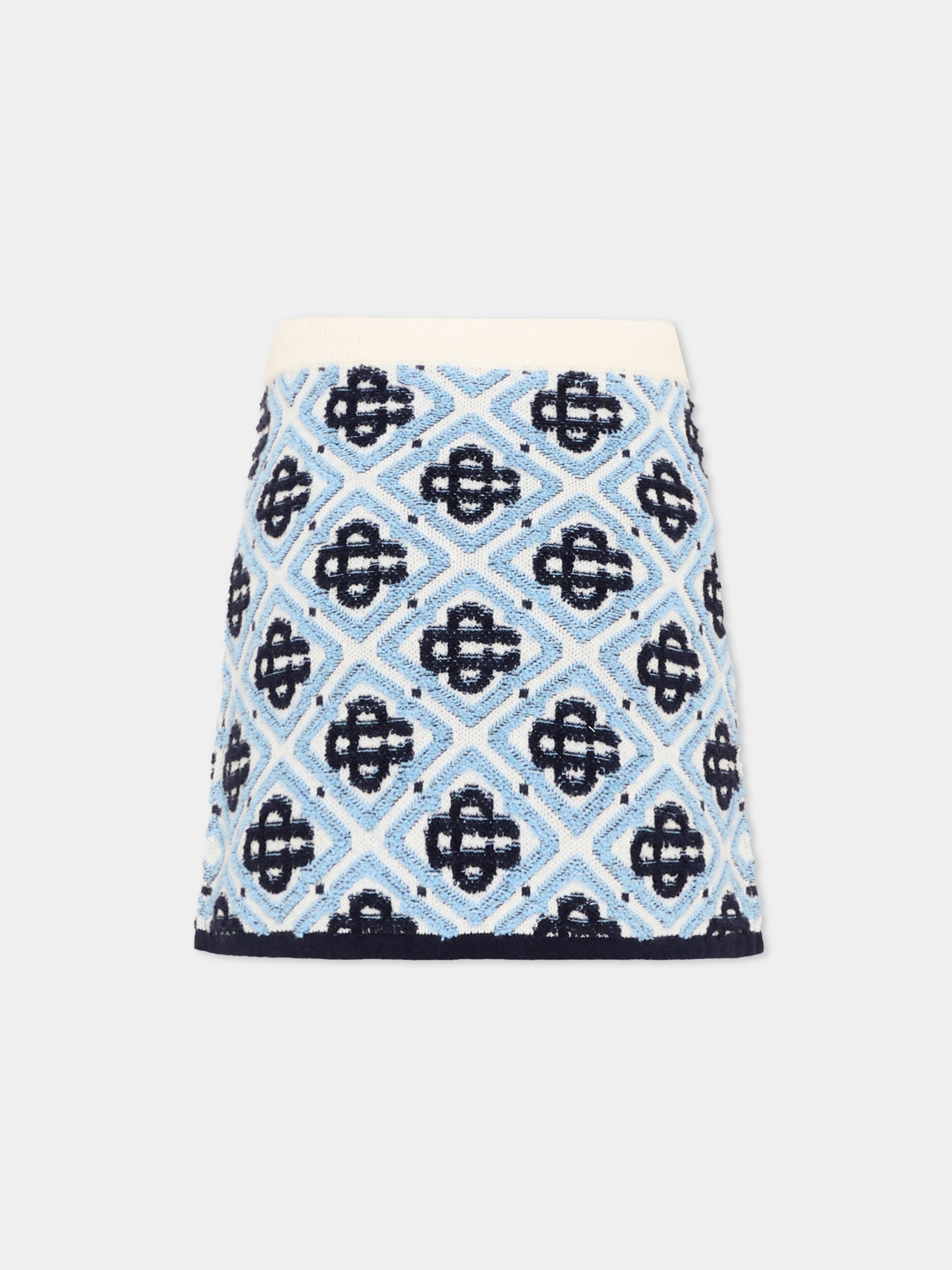 Gonna casual bianca per bambina jacquard,Casablanca,K PF26 KW 1513 01