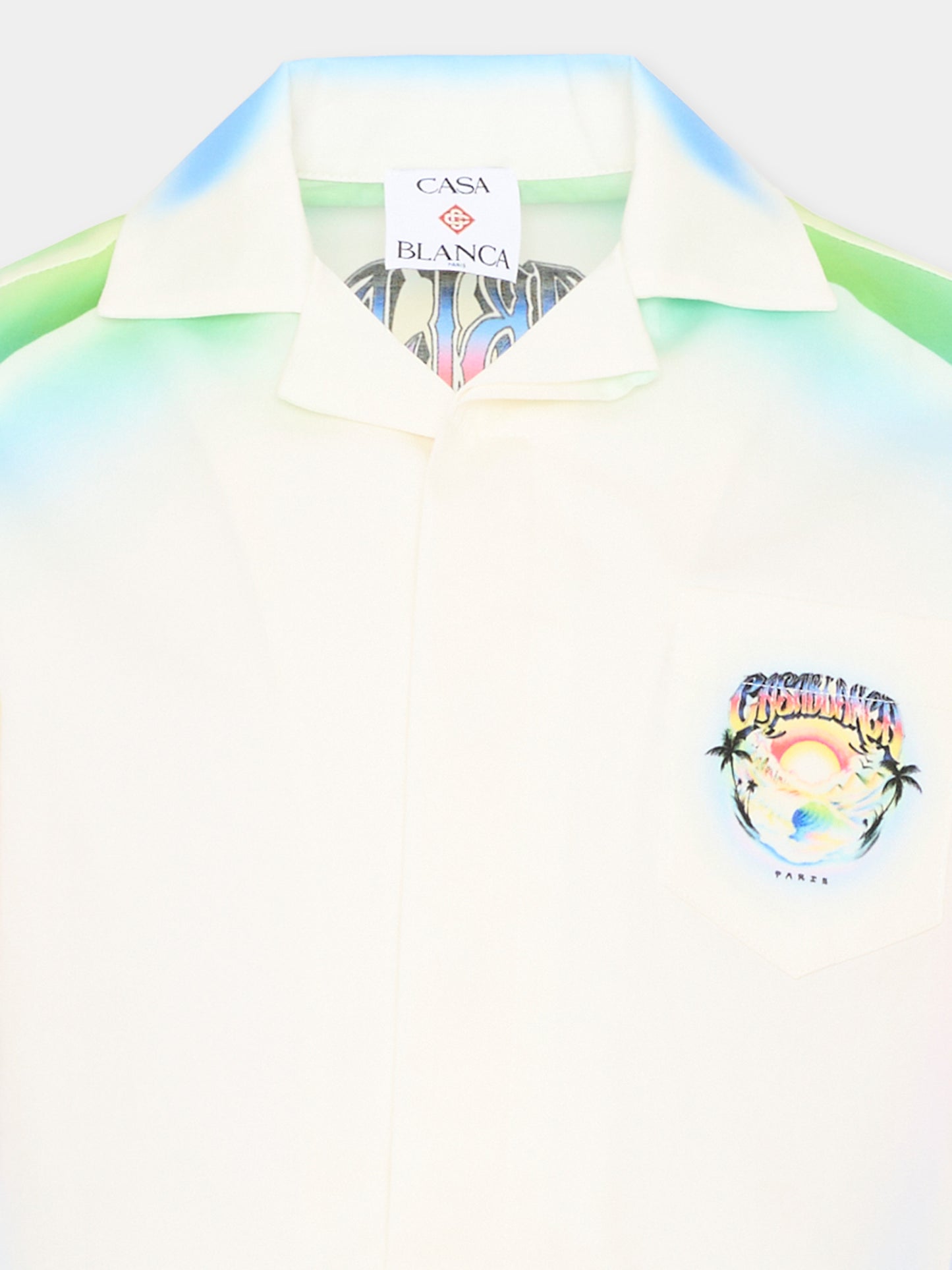 Camicia multicolor per bambino con logo,Casablanca,K PF26 SH 180 01