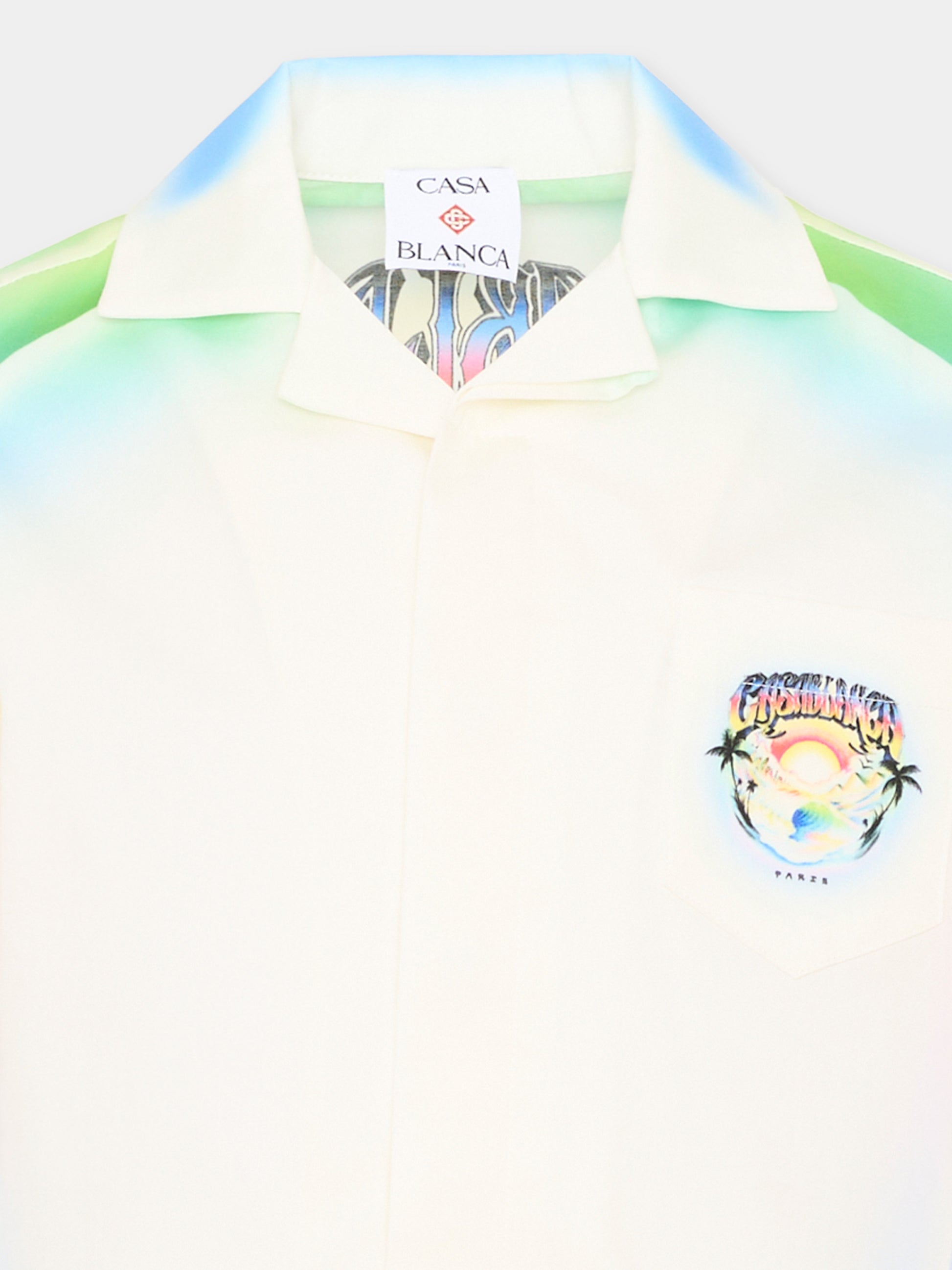 Camicia multicolor per bambino con logo,Casablanca,K PF26 SH 180 01