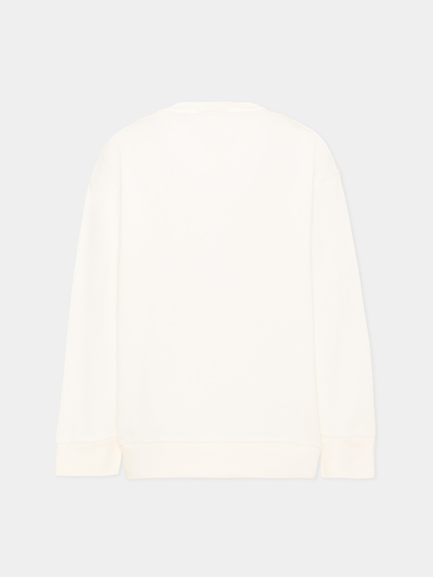 Felpa bianca per bambini con logo,Fendi Kids,JUH114 5V0 F0TU9