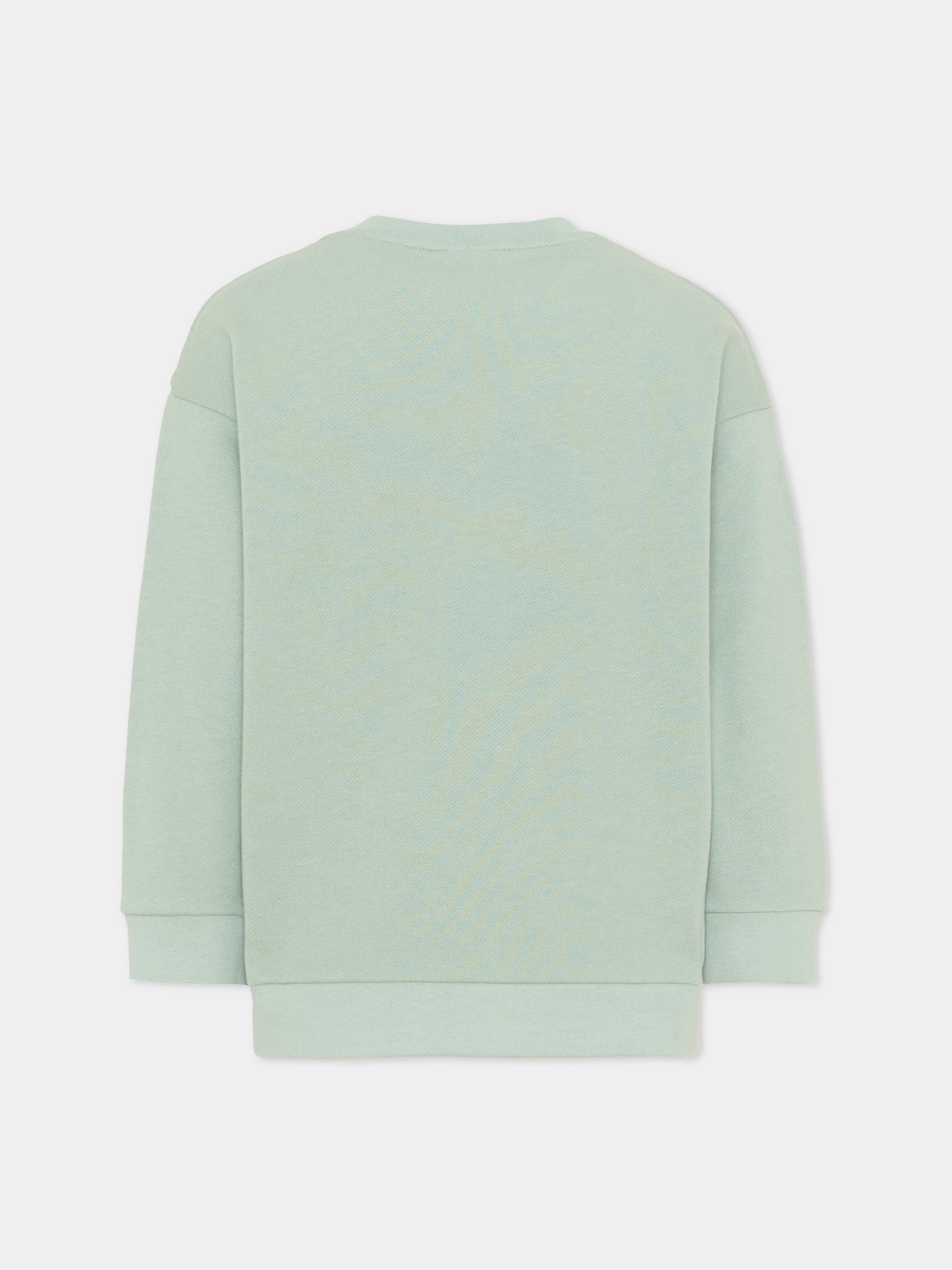 Felpa verde per bambini,Fendi Kids,JUH114 5V0 F1V3S