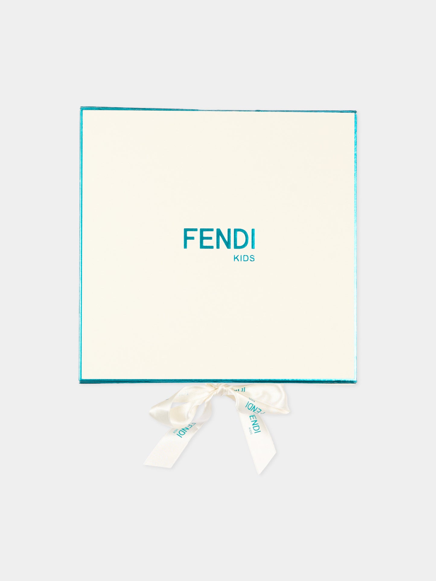 Set tutina azzurra Fendi Bear per neonato,Fendi Kids,BUK167 ST8 F19J4