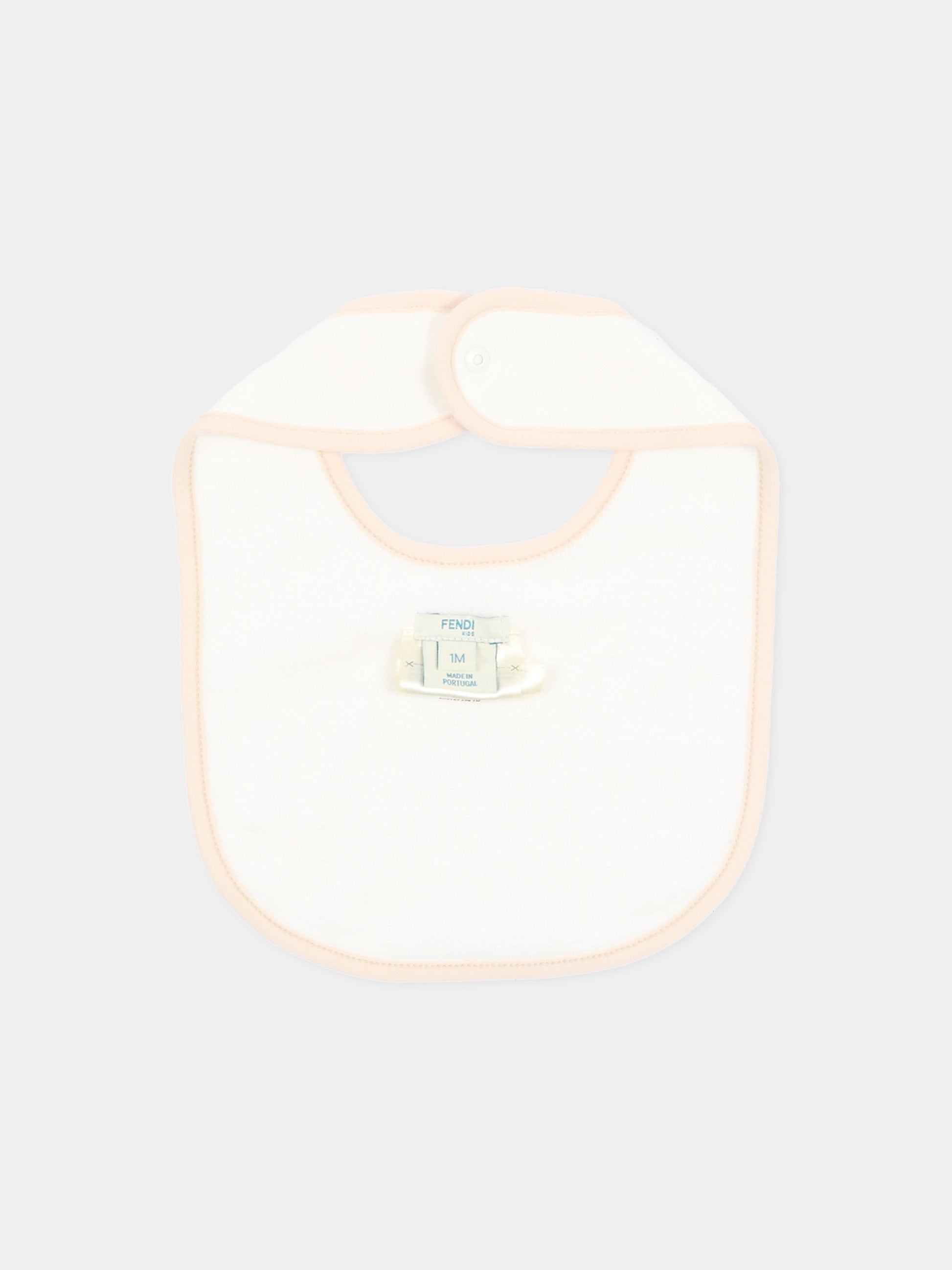 Set tutina avorio Fendi Bear per neonati,Fendi Kids,BUK167 ST8 F0TU9