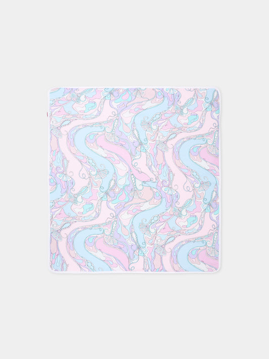 Coperta multicolor per neonata con vortici,Emilio Pucci Junior,PZ0010 Z3344 51SCE