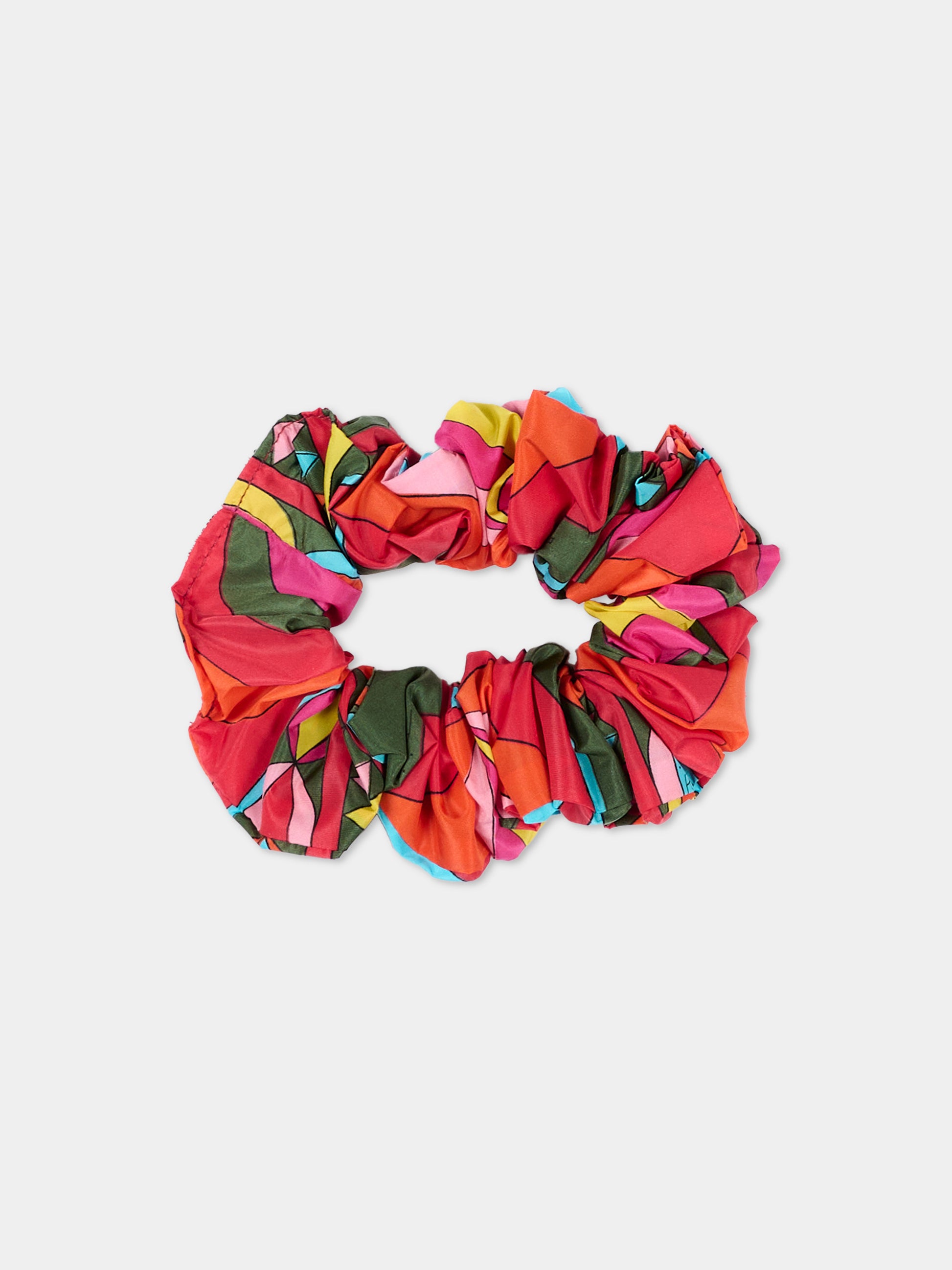 Elastico multicolor per bambina con stampa,Emilio Pucci Junior,PZ0A34 N0441 999