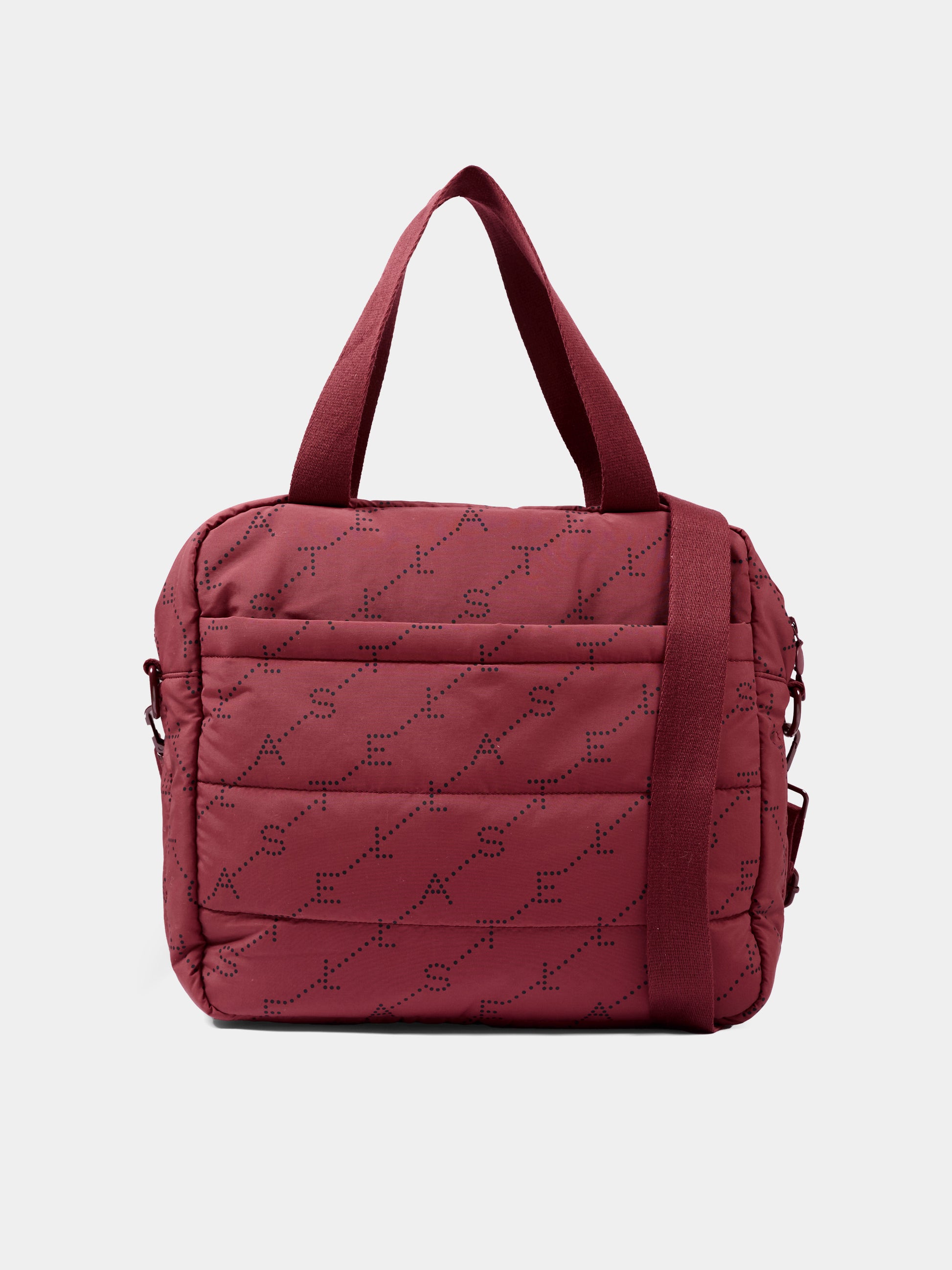 Borsa mamma bordeaux per neonati logo,Stella Mccartney Kids,TY0548 Z3652 416NE