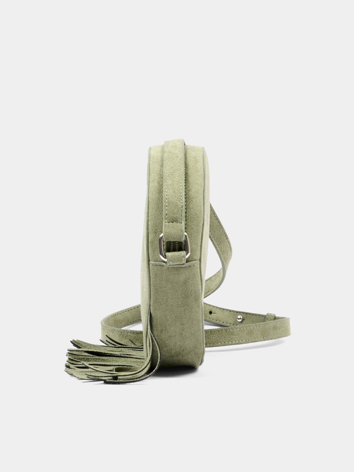 Borsa verde per bambina con frange,Stella Mccartney Kids,TZ0A68 Z4048 70G