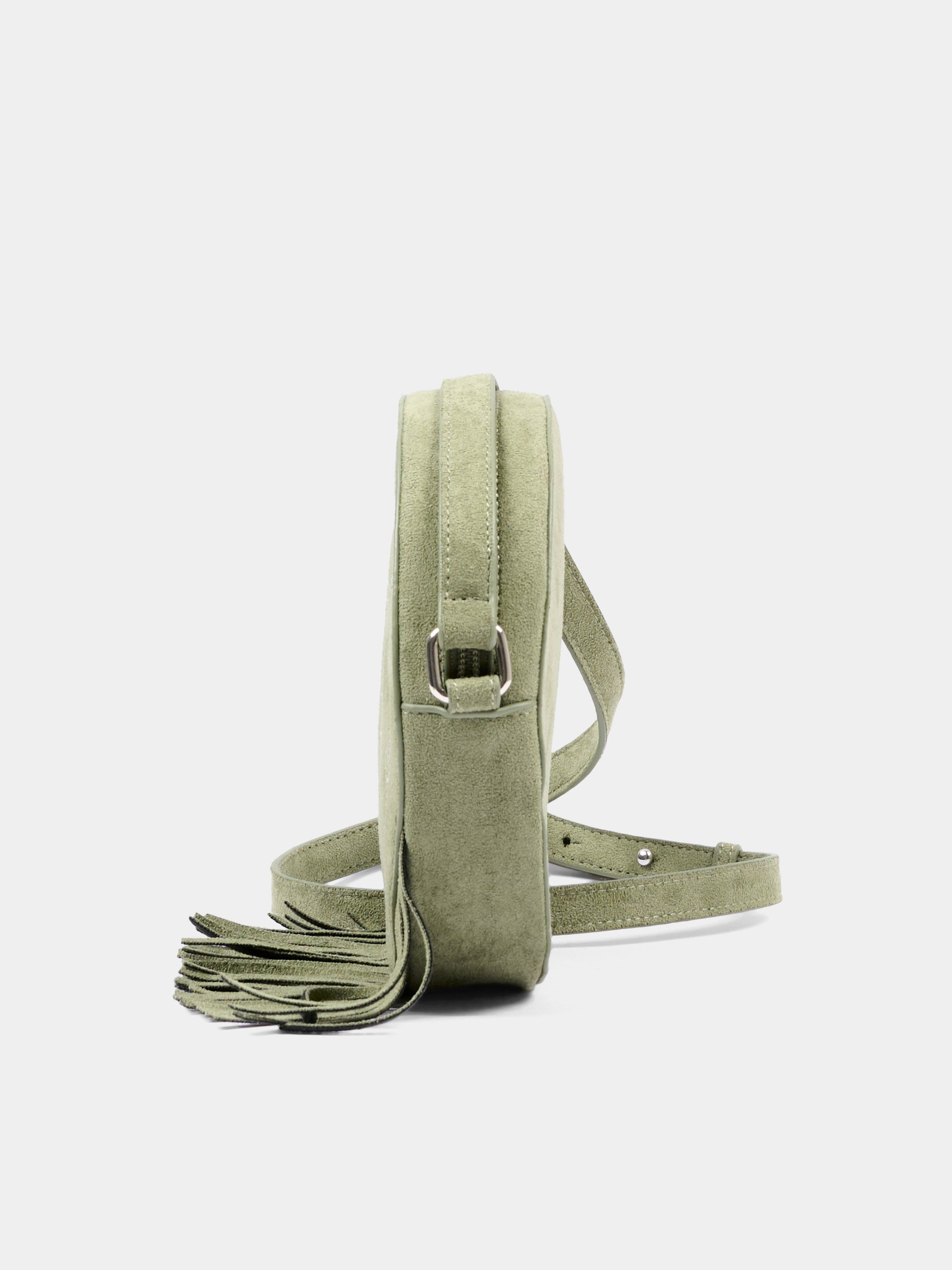 Borsa verde per bambina con frange,Stella Mccartney Kids,TZ0A68 Z4048 70G