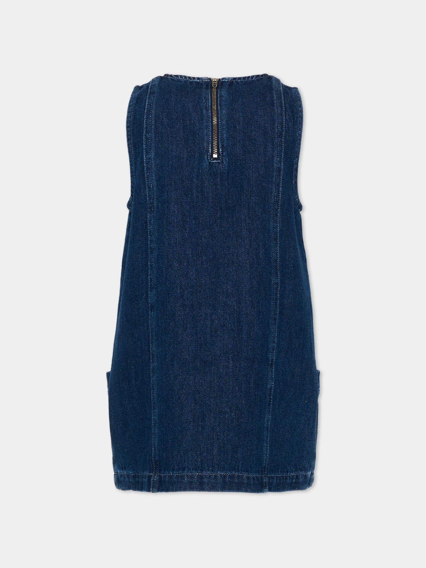 Vestito denim per bambina con stelle,Stella Mccartney Kids,TZ1A82 Z0746 665