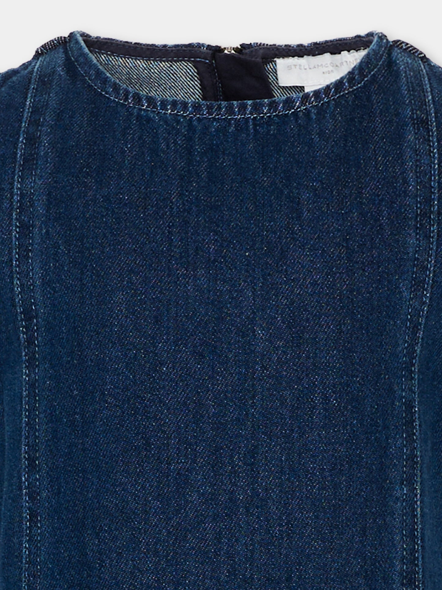 Vestito denim per bambina con stelle,Stella Mccartney Kids,TZ1A82 Z0746 665