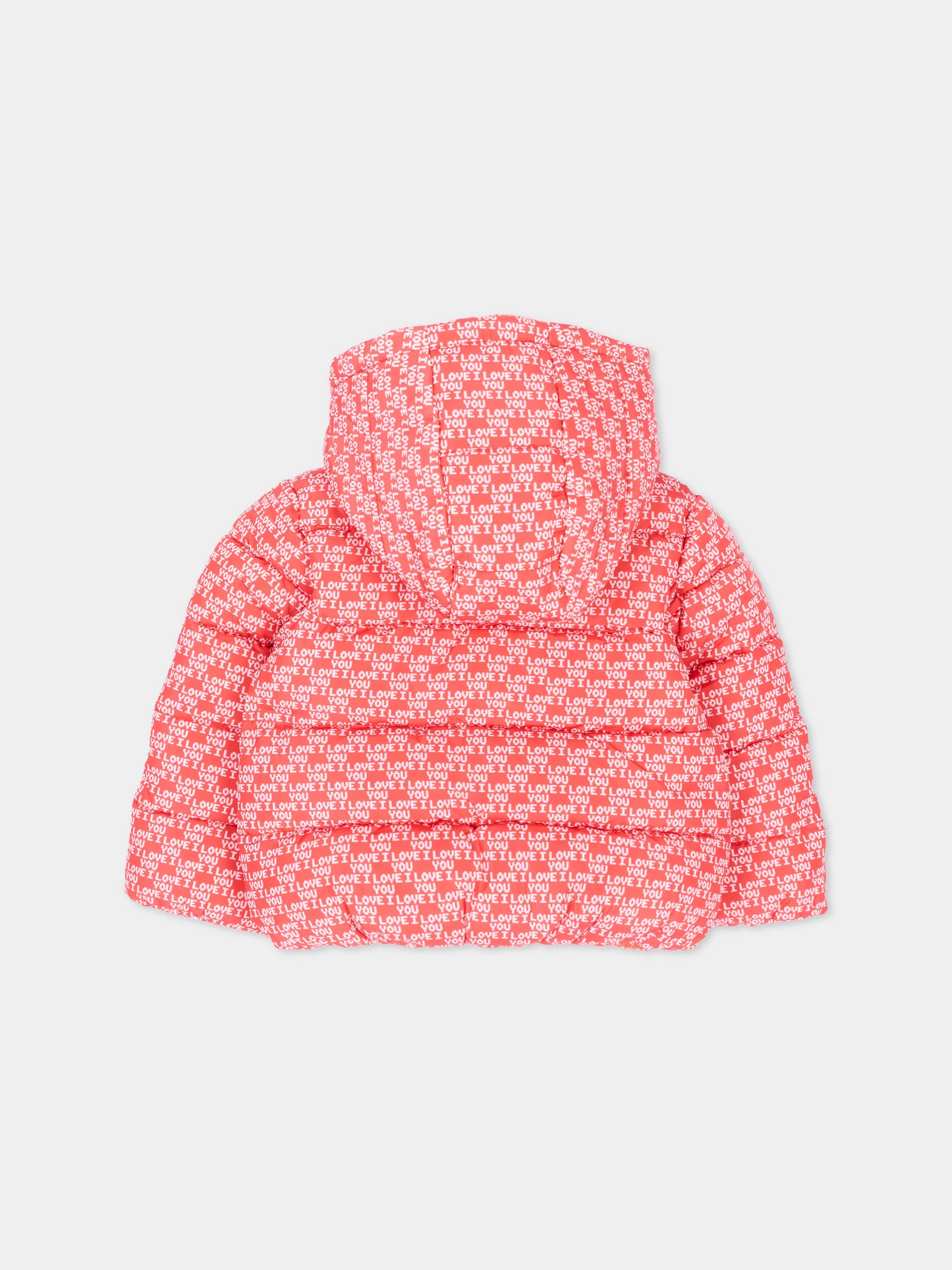 Piumino rosso per neonata con stampa,Stella Mccartney Kids,TZ2037 Z3941 423BC