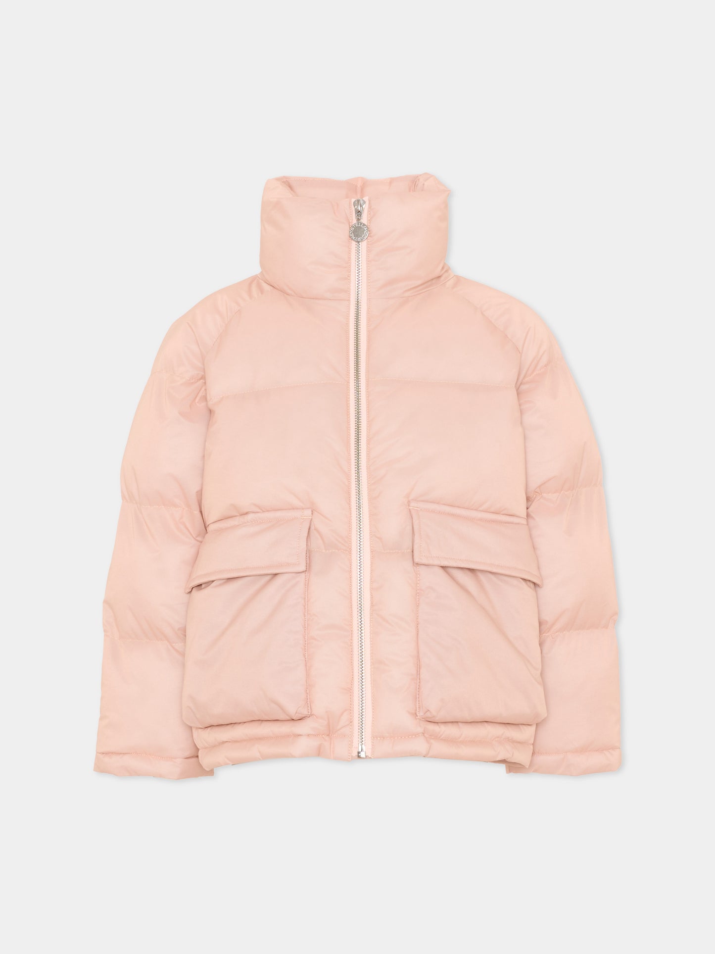 Piumino rosa per bambina con tasche,Stella Mccartney Kids,TZ2B27 Z3928 50M