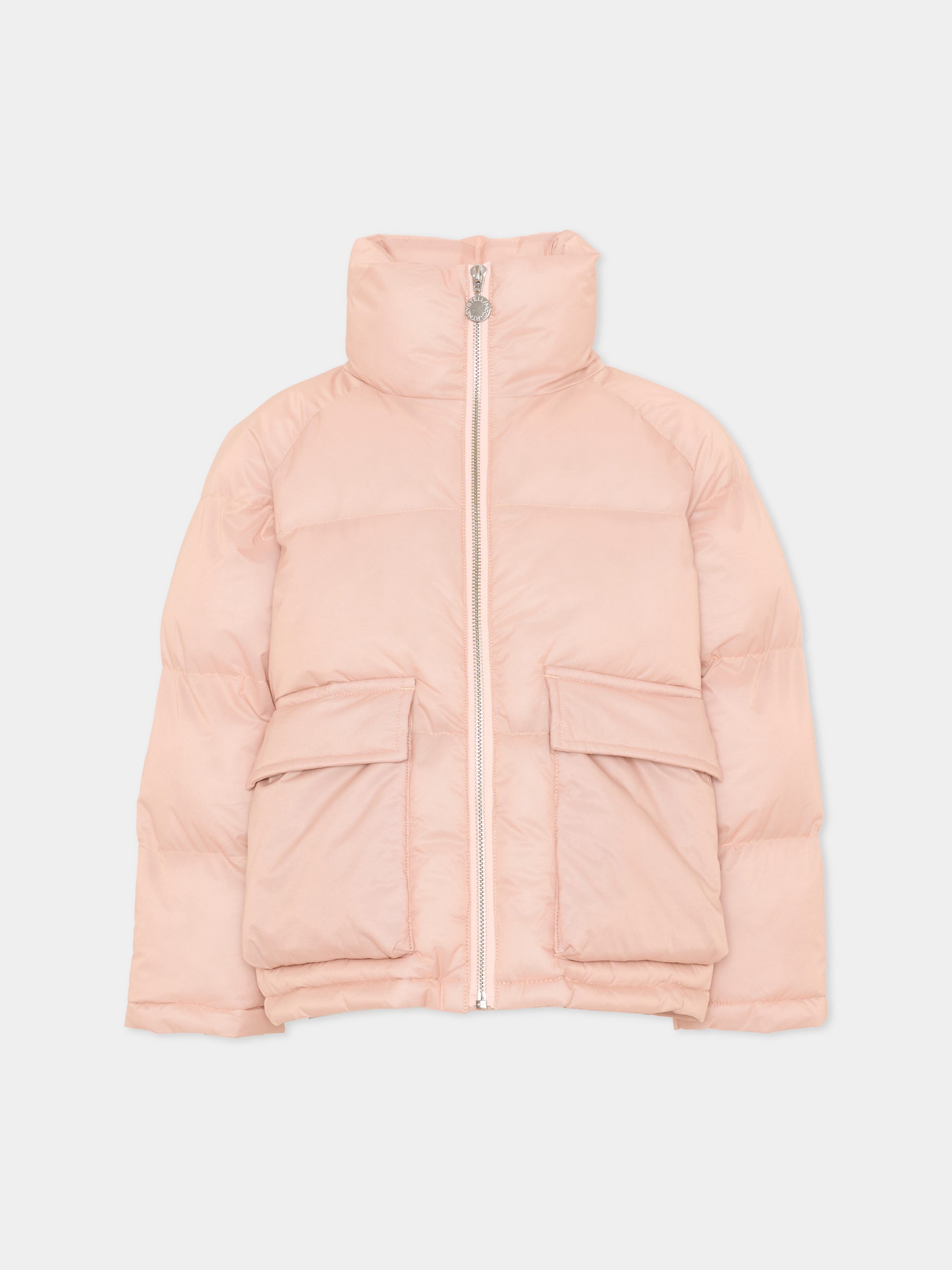 Piumino rosa per bambina con tasche,Stella Mccartney Kids,TZ2B27 Z3928 50M