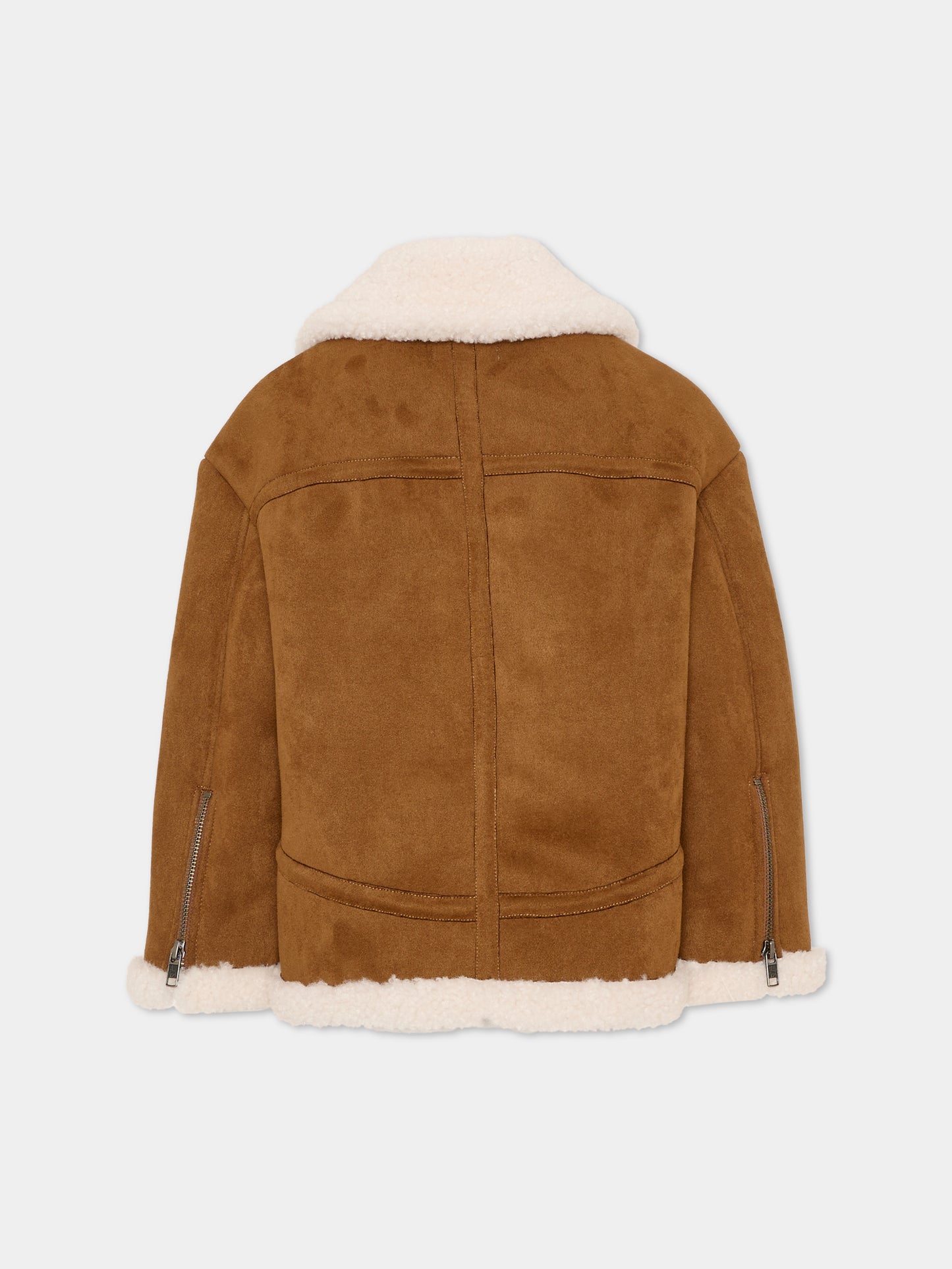 Ecopelliccia marrone per bambina,Stella Mccartney Kids,TZ2C67 Z4056 307