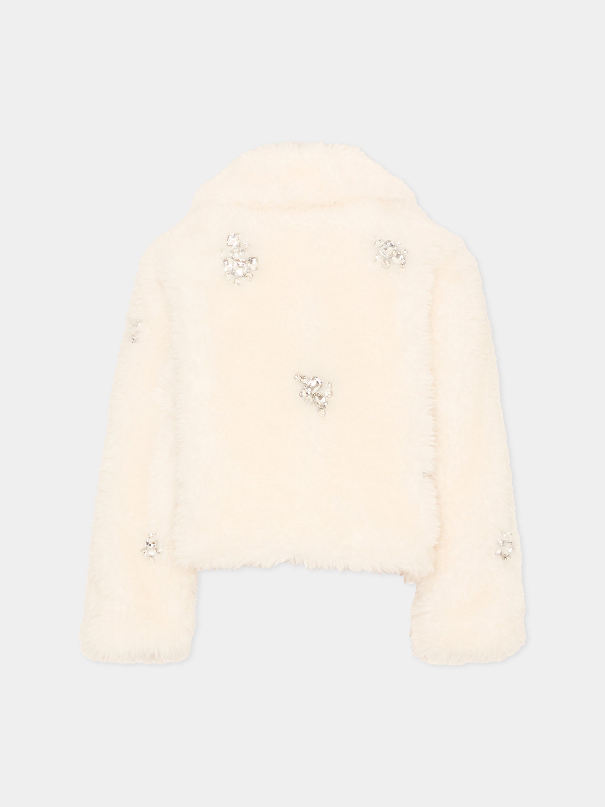 Ecopelliccia beige per bambina,Stella Mccartney Kids,TZ2C87 Z4112 196