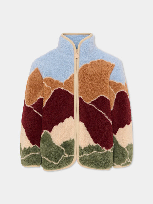 Ecopelliccia multicolor per bambino,Stella Mccartney Kids,TZ2H87 Z4059 999