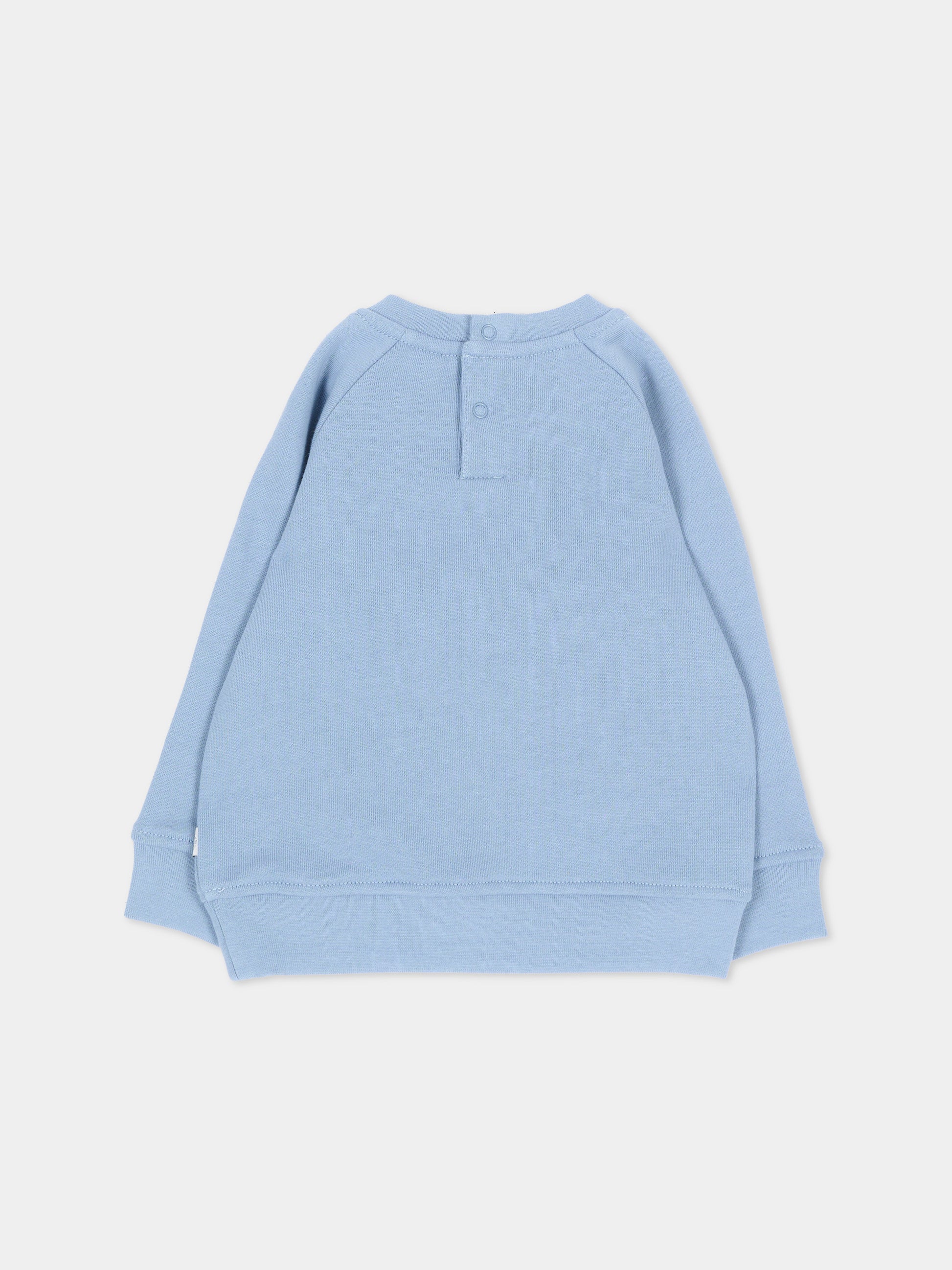 Felpa azzurra per neonato con tigre,Stella Mccartney Kids,TZ4360 Z3059 643