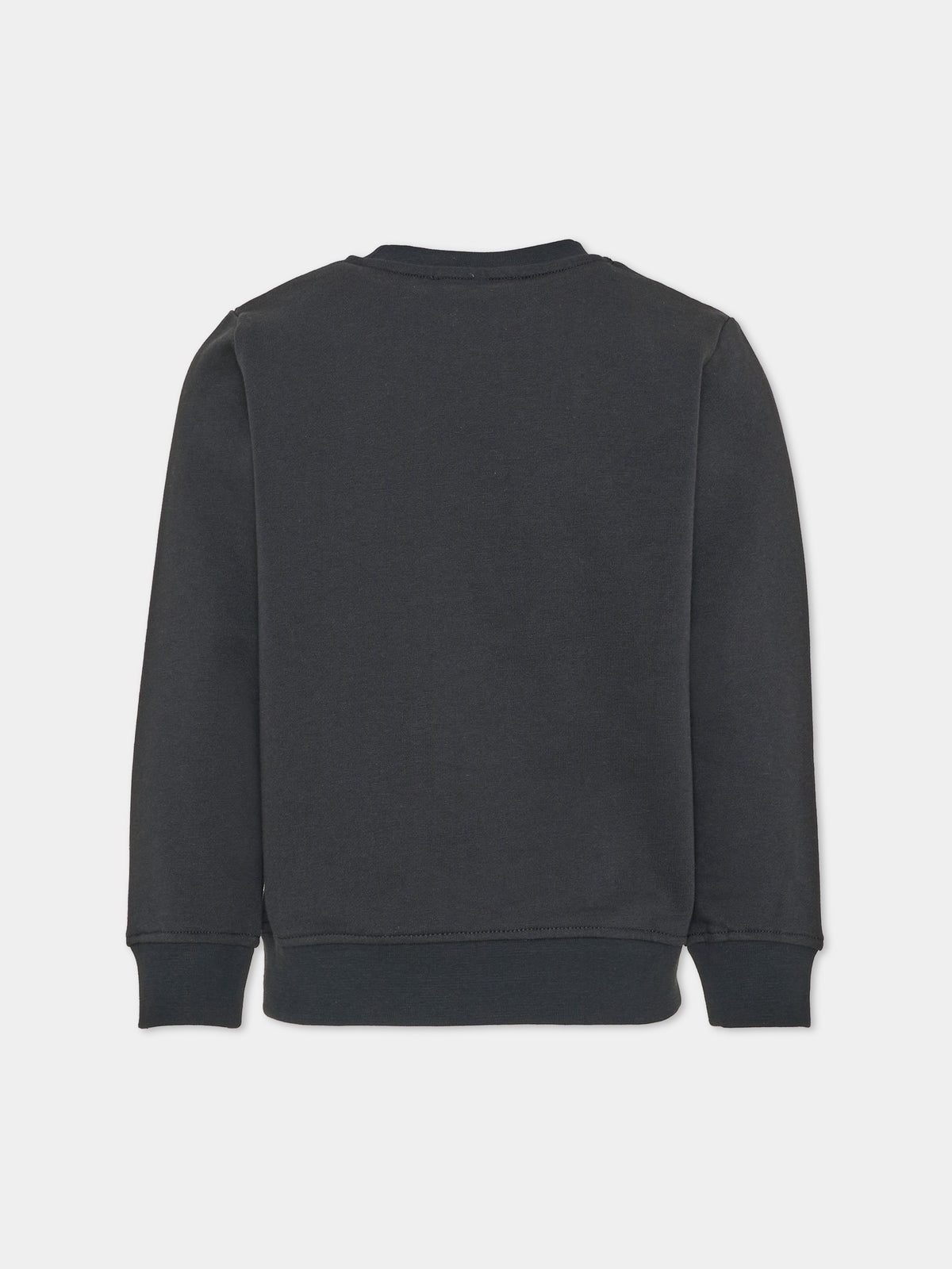 Felpa girocollo nera per bambini con stampa Halloween,Stella Mccartney Kids,TZ4C70 Z3059 930