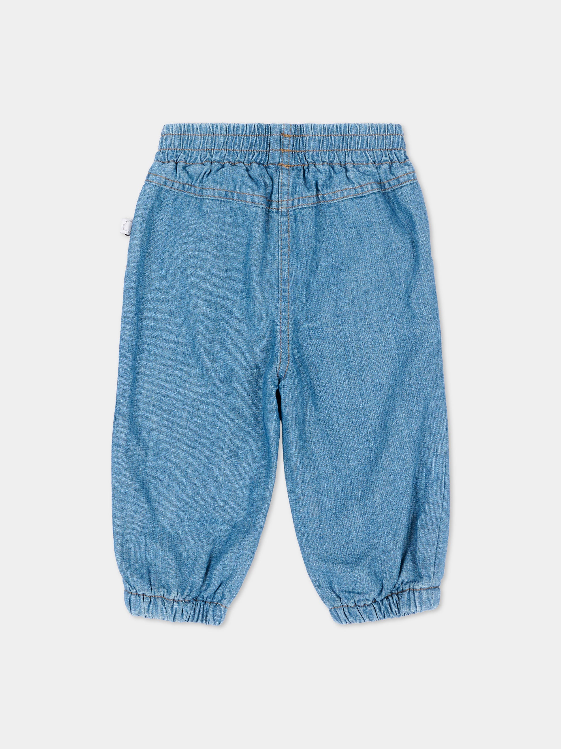 Jeans denim per neonata con cuori,Stella Mccartney Kids,TZ6080 Z0522 641