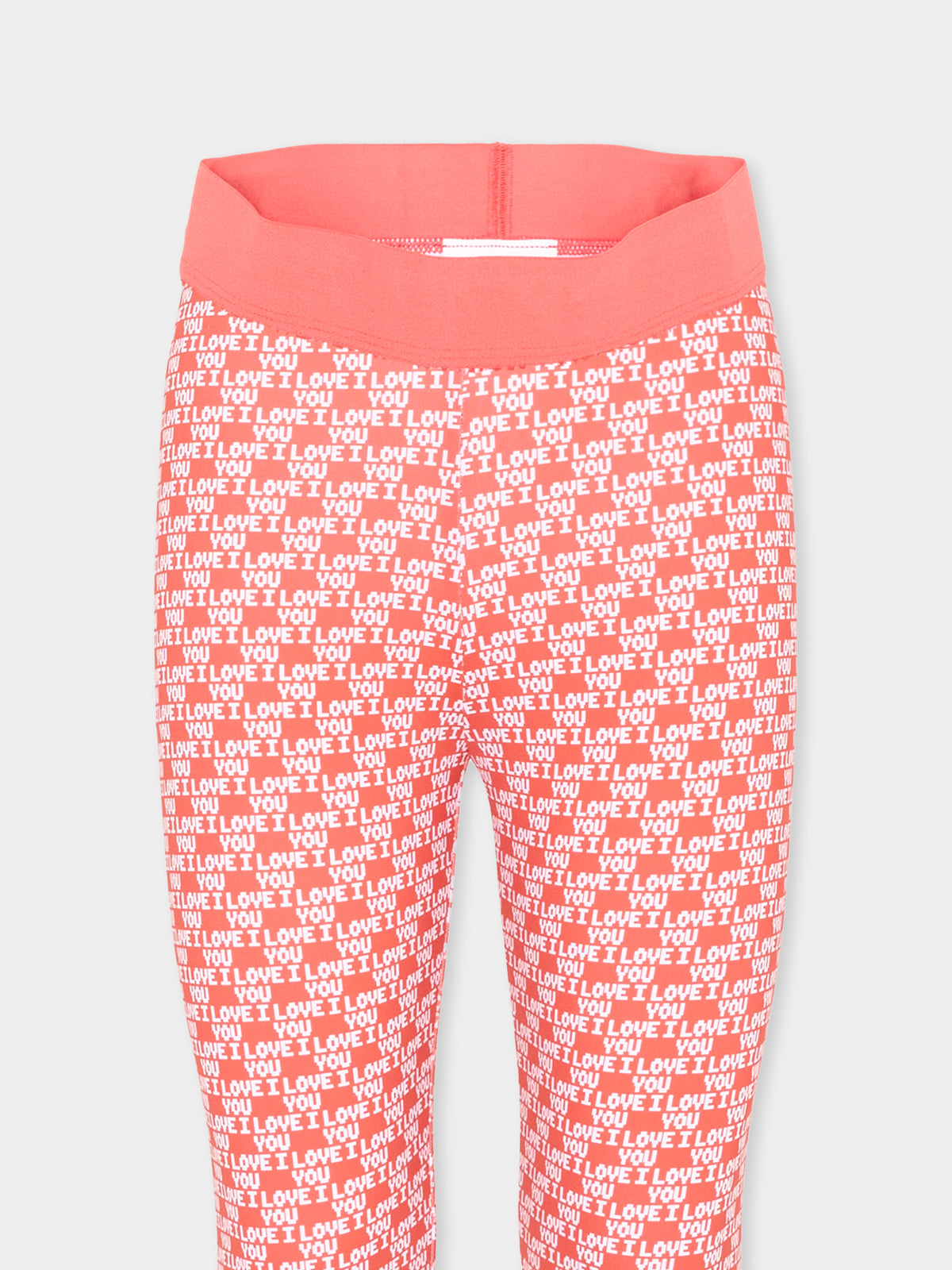 Leggings rosso per bambina con stampa,Stella Mccartney Kids,TZ6B50 Z3907 423BC