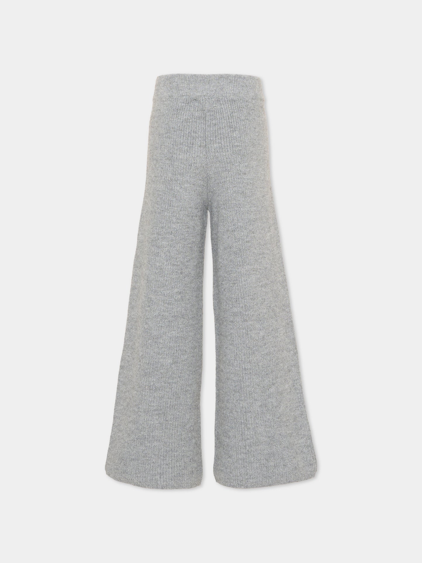 Pantalone grigio per bambina in maglia,Stella Mccartney Kids,TZ6C90 Z3898 807