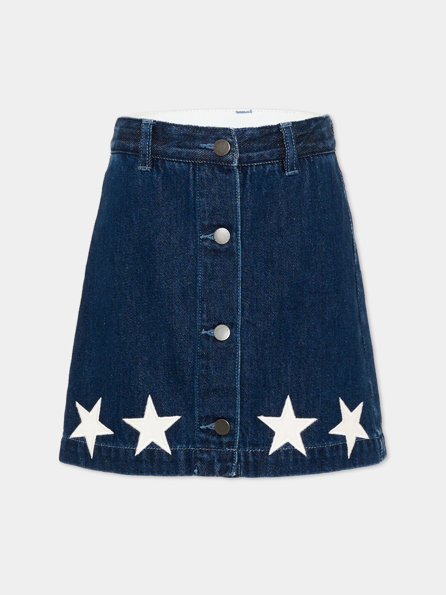 Gonna denim per bambina con stelle,Stella Mccartney Kids,TZ7A41 Z0746 665