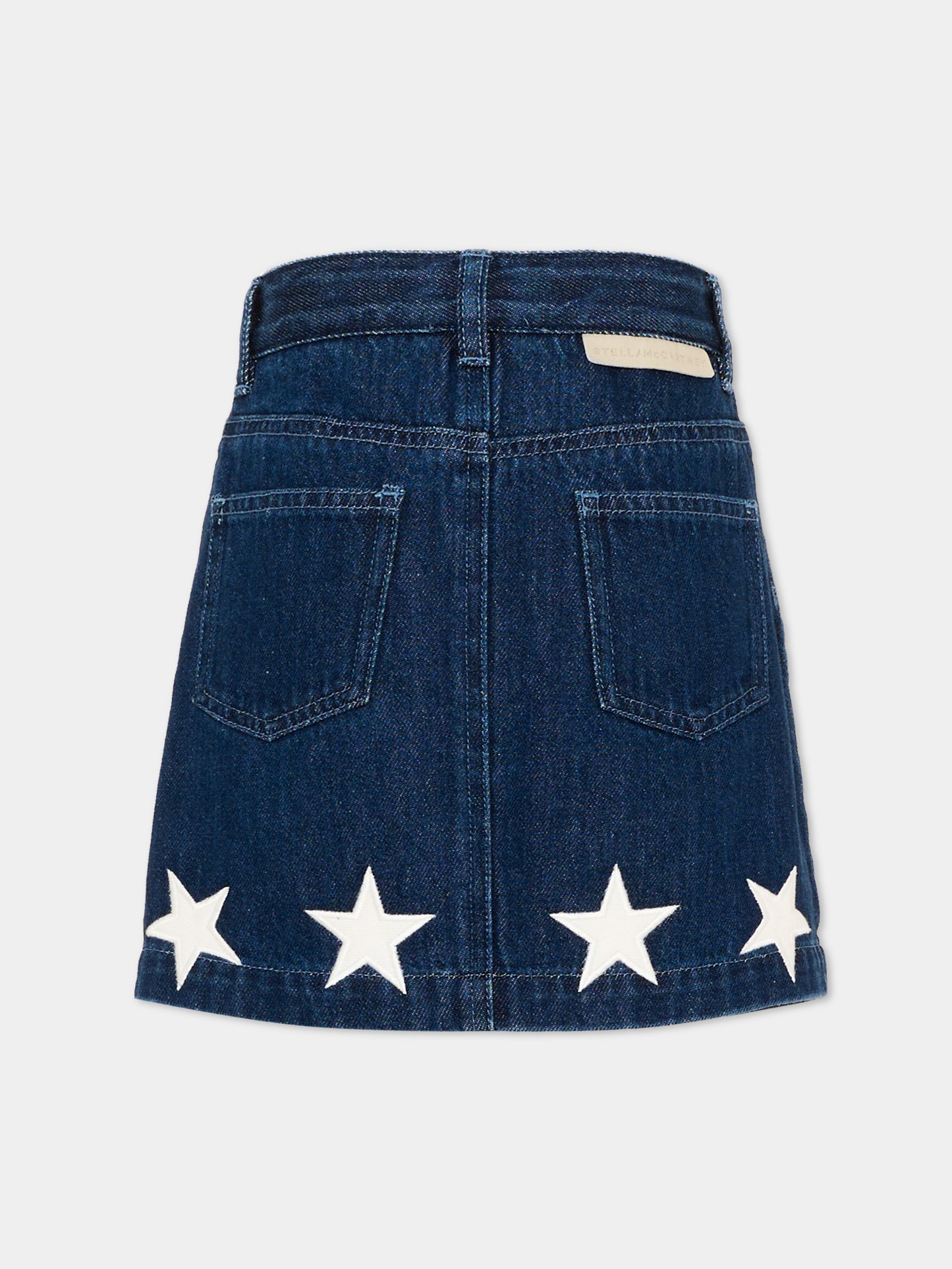 Gonna denim per bambina con stelle,Stella Mccartney Kids,TZ7A41 Z0746 665