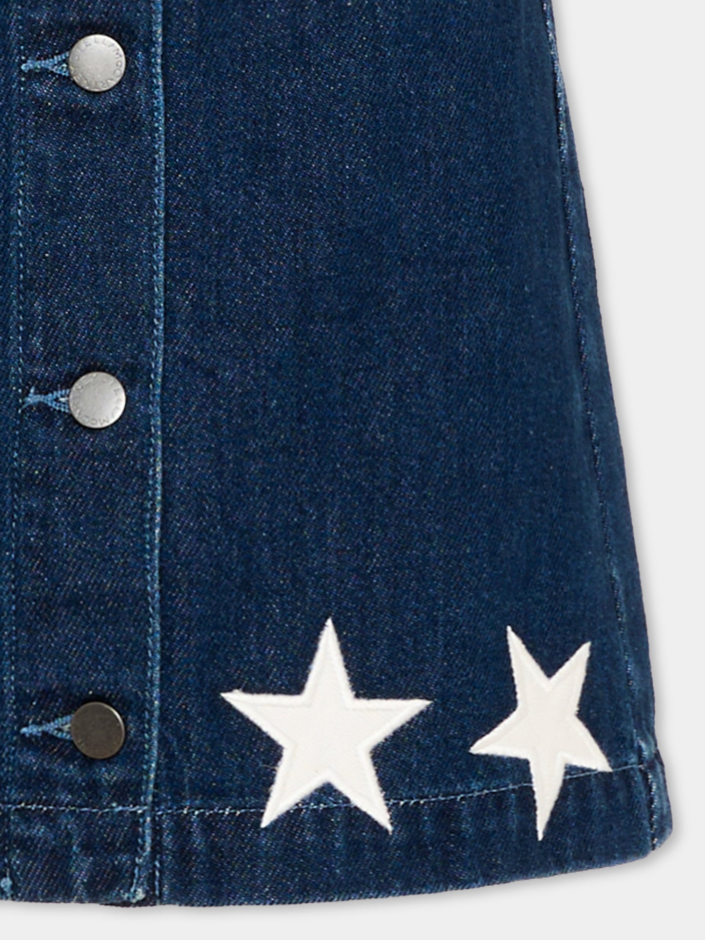 Gonna denim per bambina con stelle,Stella Mccartney Kids,TZ7A41 Z0746 665