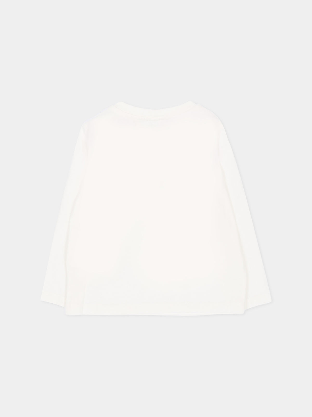 T-shirt a manica lunga avorio per neonati con tigre,Stella Mccartney Kids,TZ8330 Z3772 101
