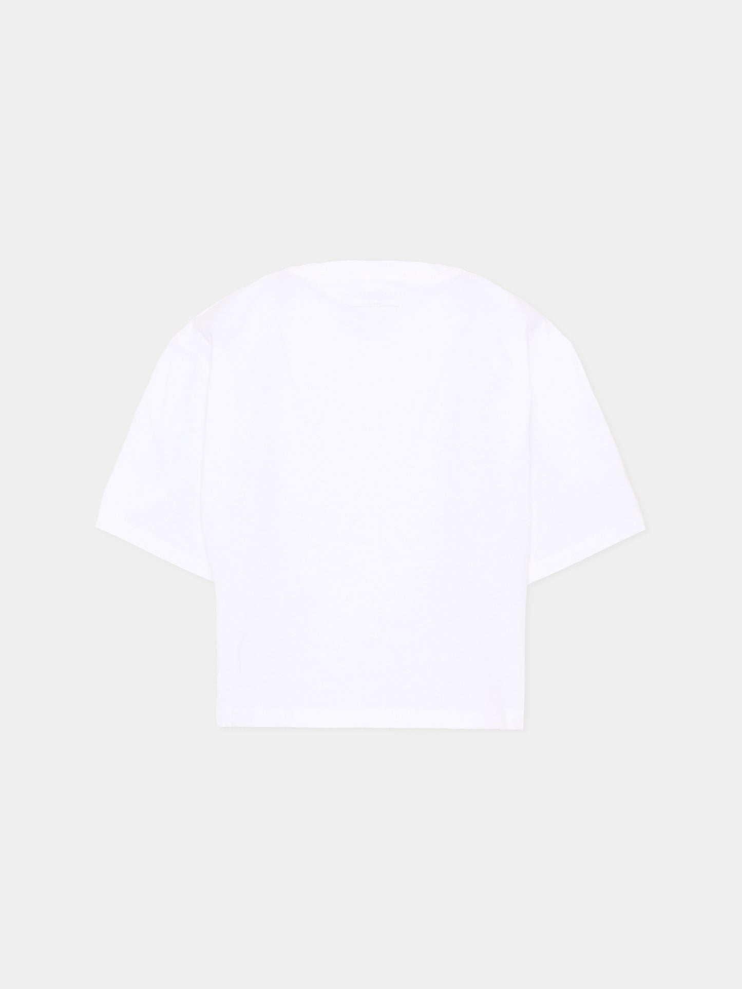 T-shirt bianca per bambina con logo,Stella Mccartney Kids,TZ8B11 Z3931 100