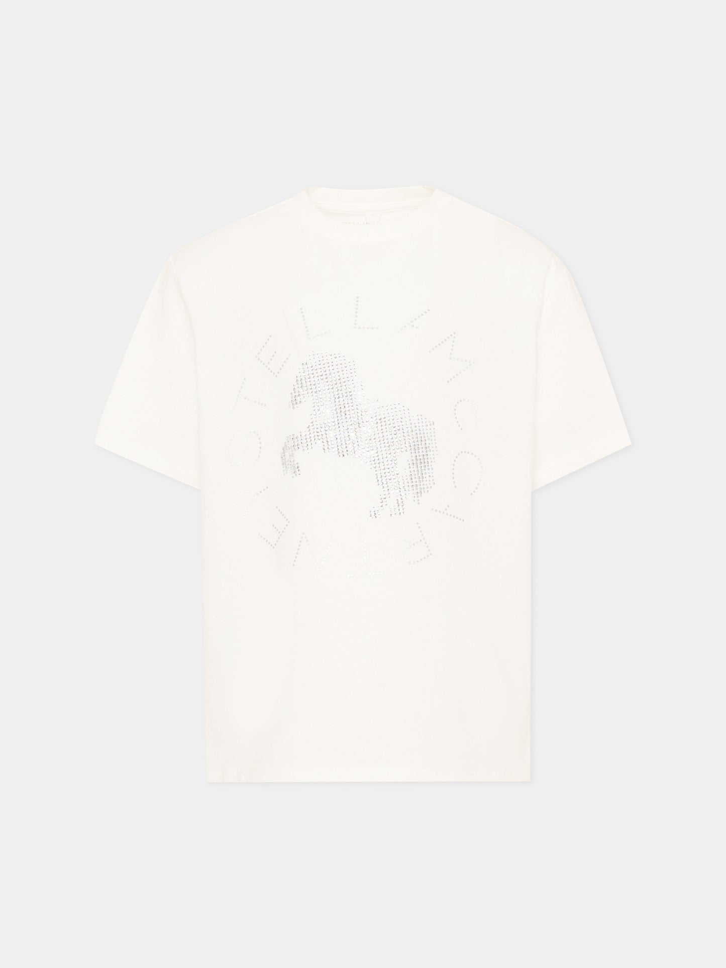 T-shirt avorio per bambina con cavallo,Stella Mccartney Kids,TZ8C91 Z3772 101