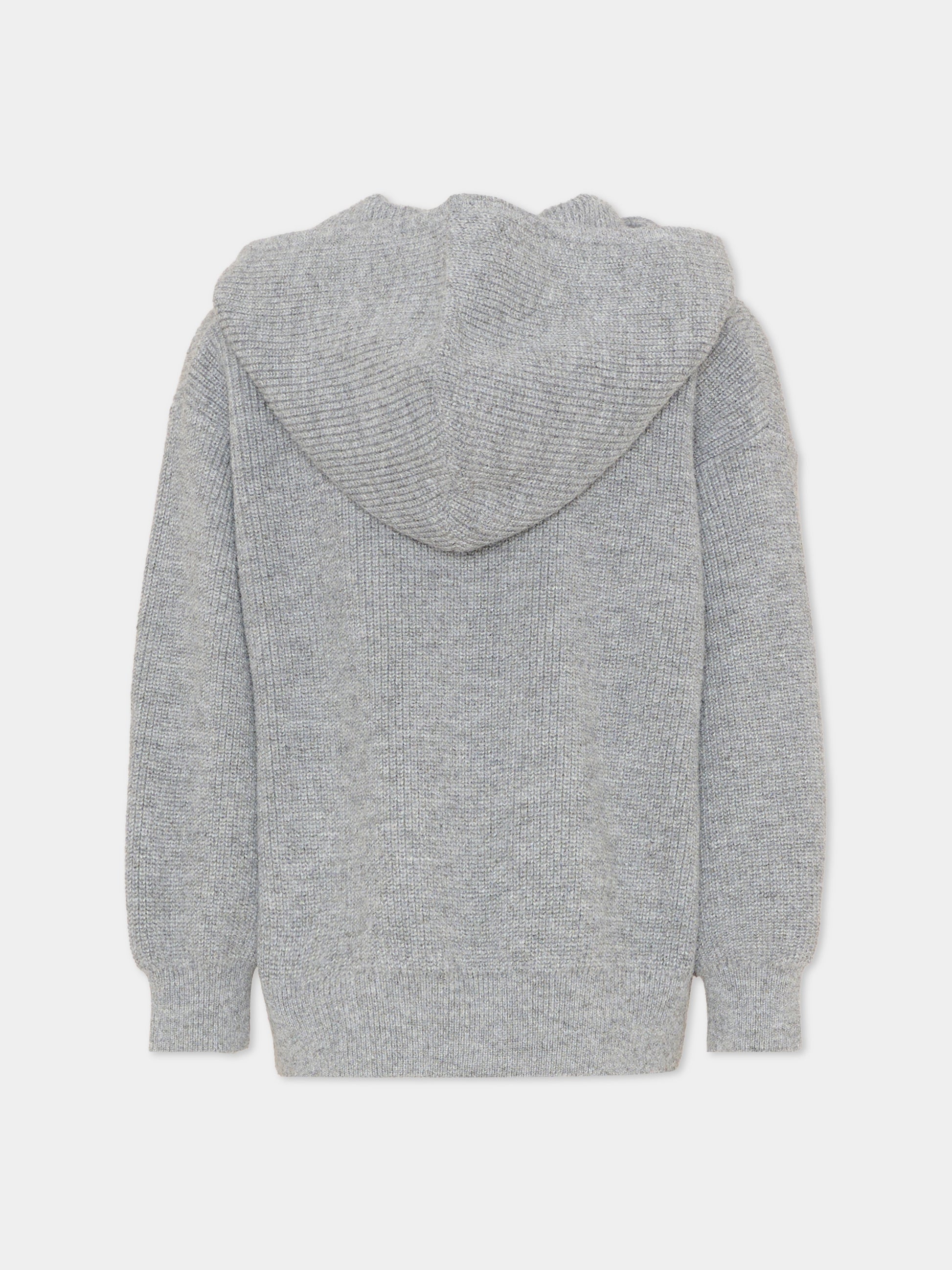 Felpa con cappuccio grigia per bambina,Stella Mccartney Kids,TZ9A90 Z3898 807