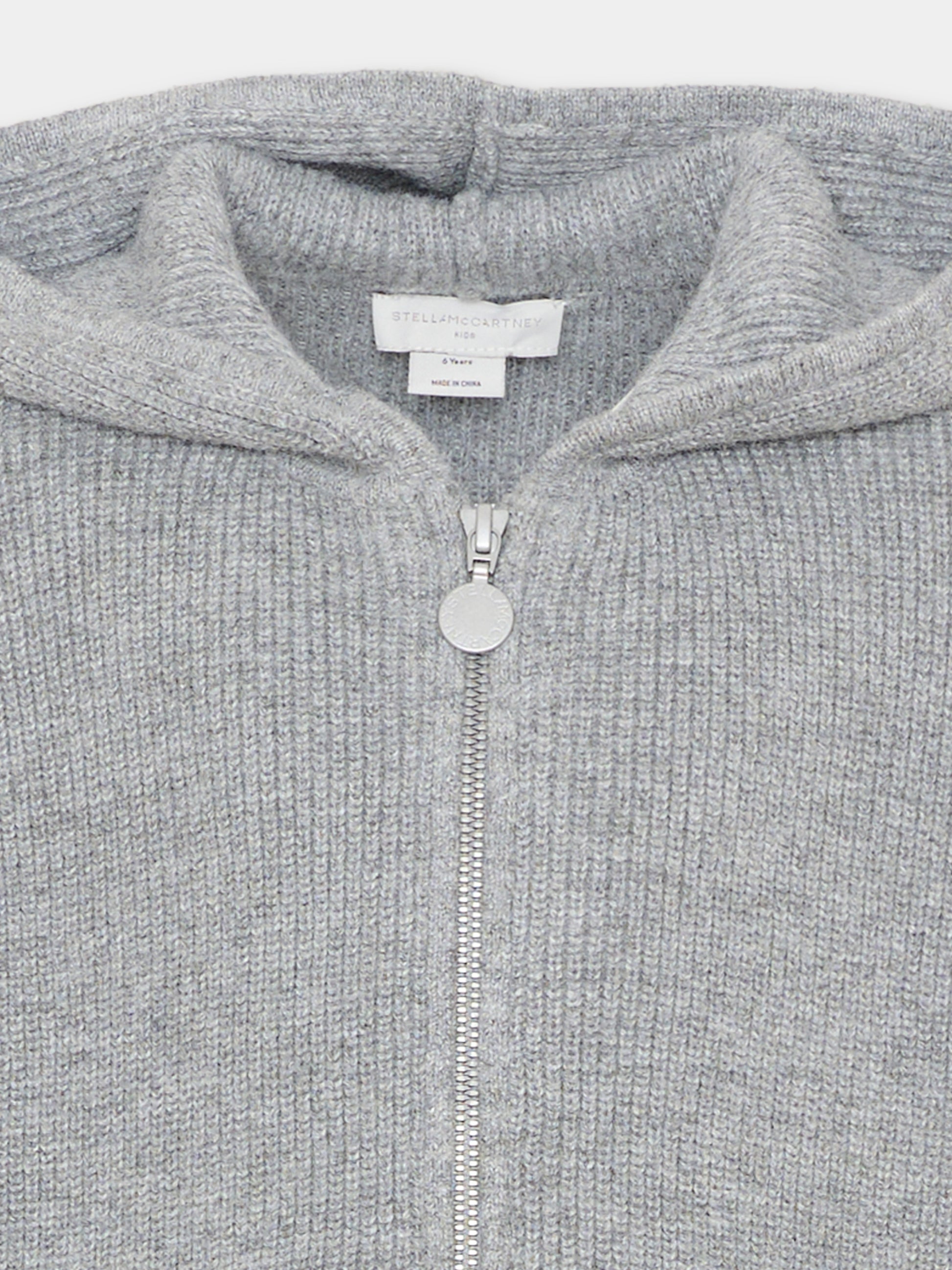Felpa con cappuccio grigia per bambina,Stella Mccartney Kids,TZ9A90 Z3898 807