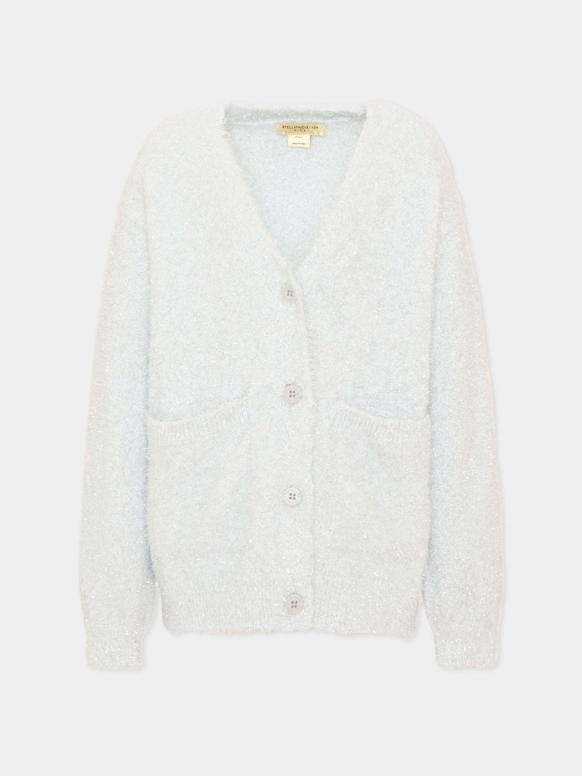 Cardigan grigio per bambina,Stella Mccartney Kids,TZ9B40 Z4166 925