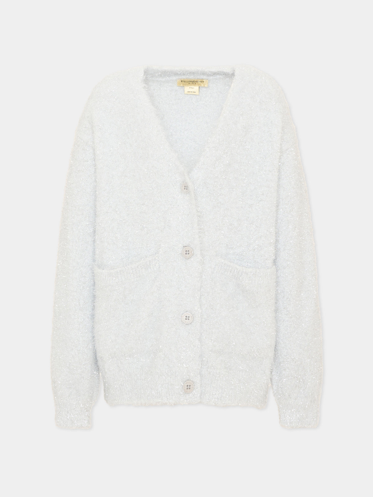 Cardigan grigio per bambina,Stella Mccartney Kids,TZ9B40 Z4166 925