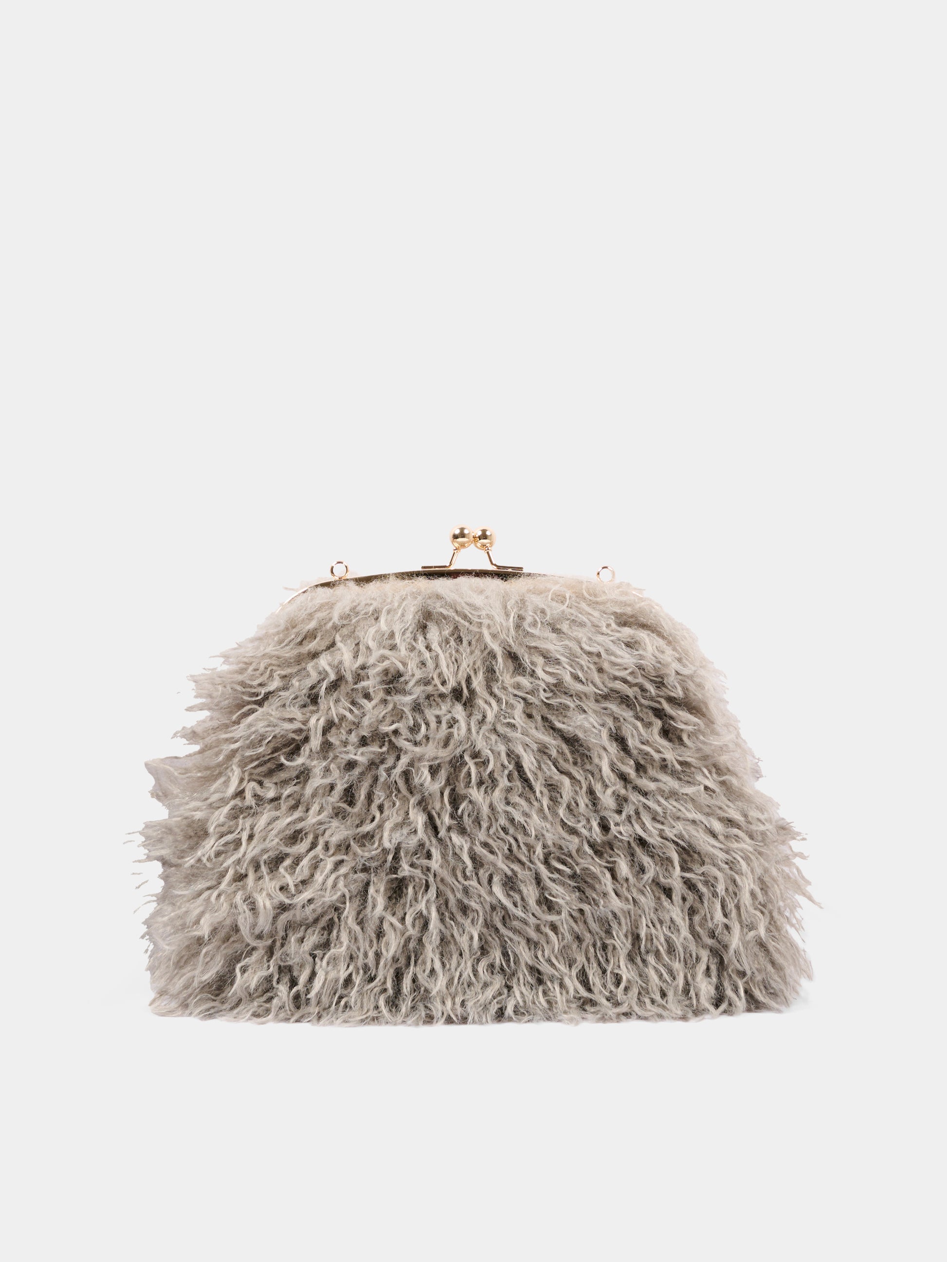 Borsa grigia per bambina con clasp,Douuod Kids,DZ0A08 Z4004 829