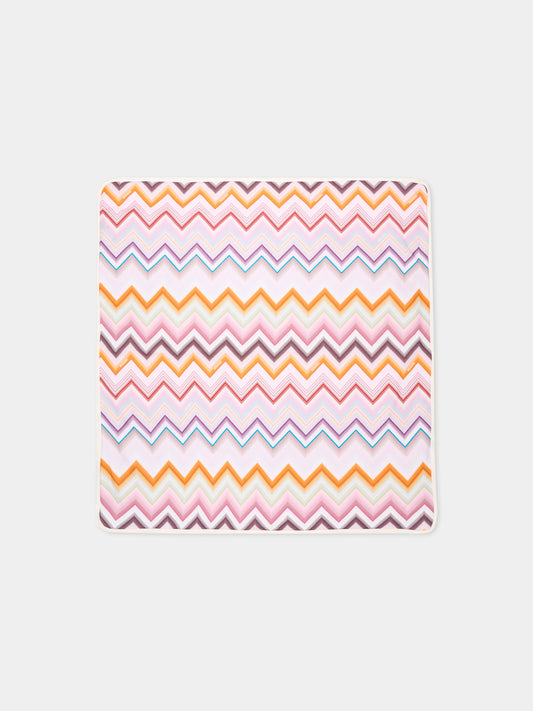 Coperta multicolor per neonata con chevron,Missoni,MZ0010 Z4076 999