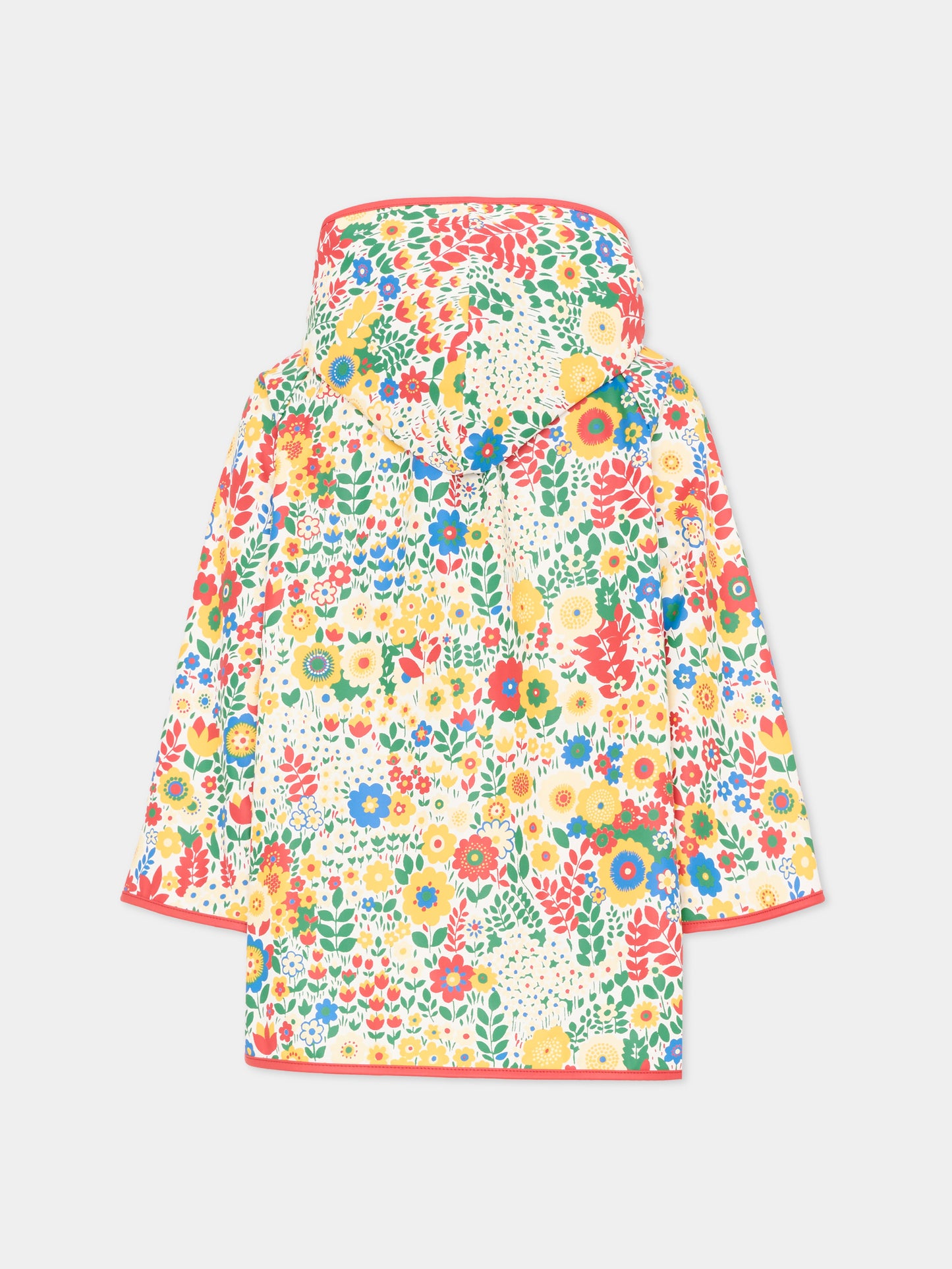Impermeabile multicolor per bambina floreale,Stella Mccartney Kids,TZ2C50 Z4098 999MC