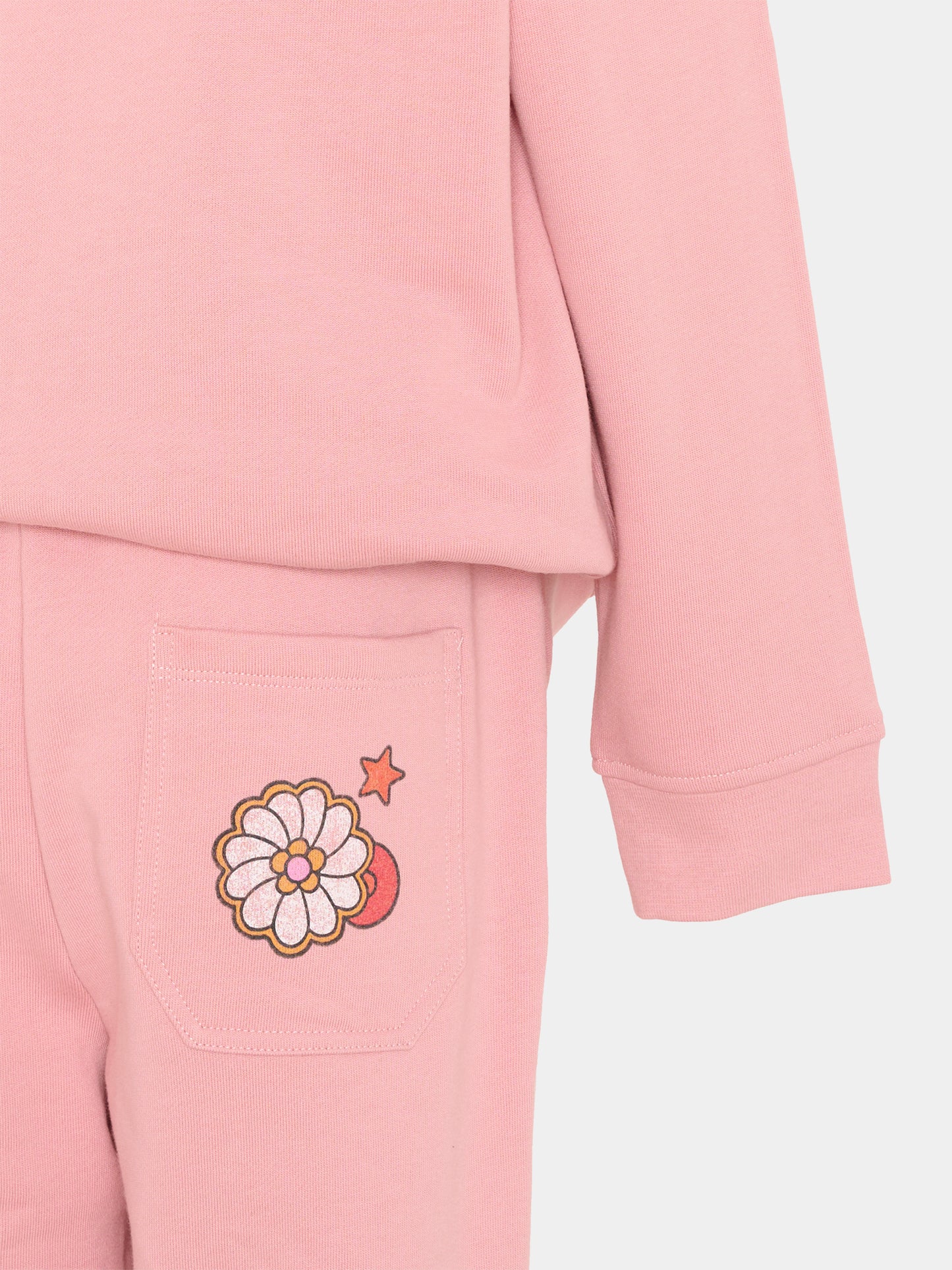 Completo sportivo rosa per bambina con logo,Stella Mccartney Kids,TZ3A10 Z3059 507