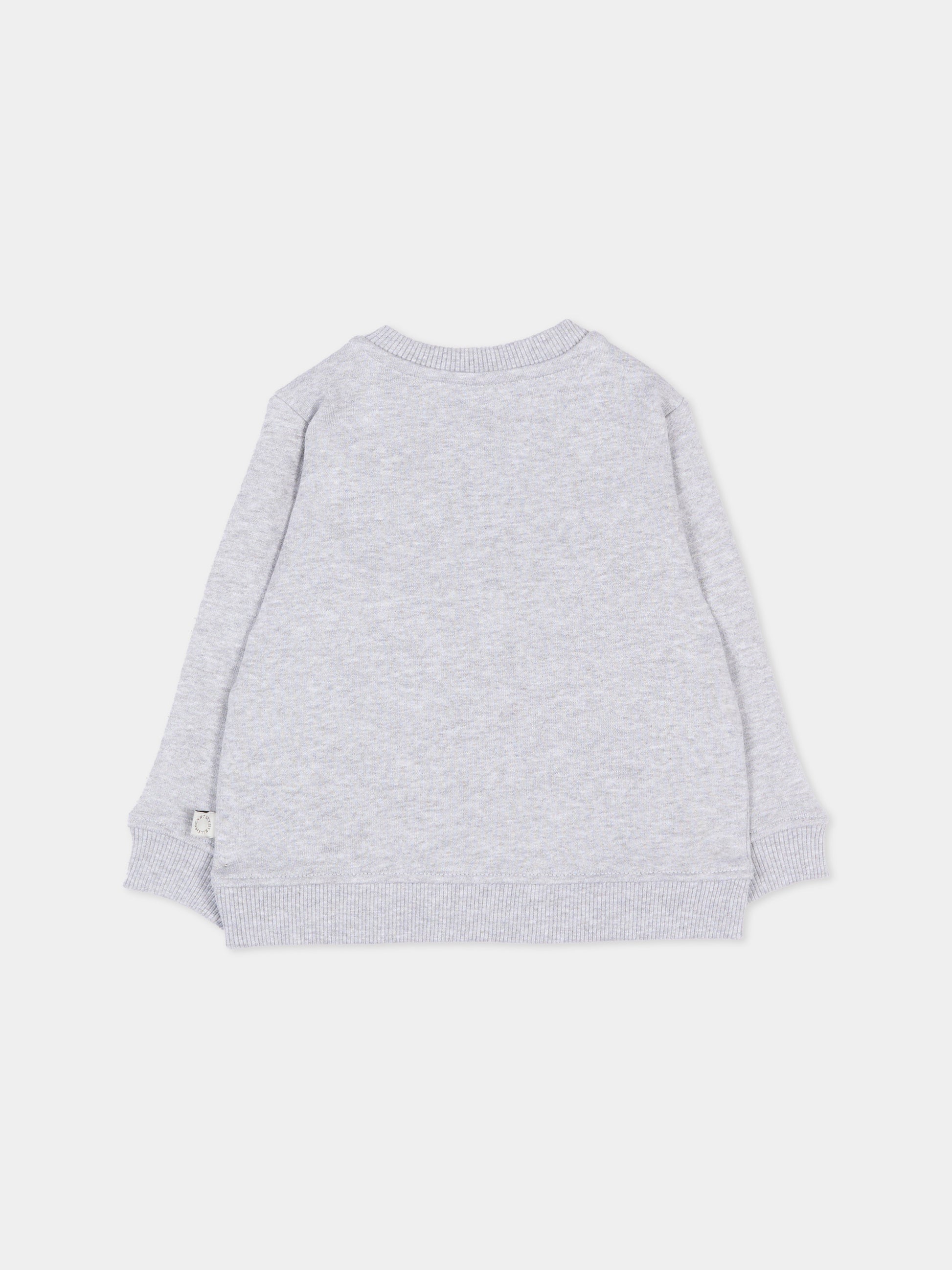 Felpa grigia per neonato con logo,Stella Mccartney Kids,TZ4300 Z4016 807