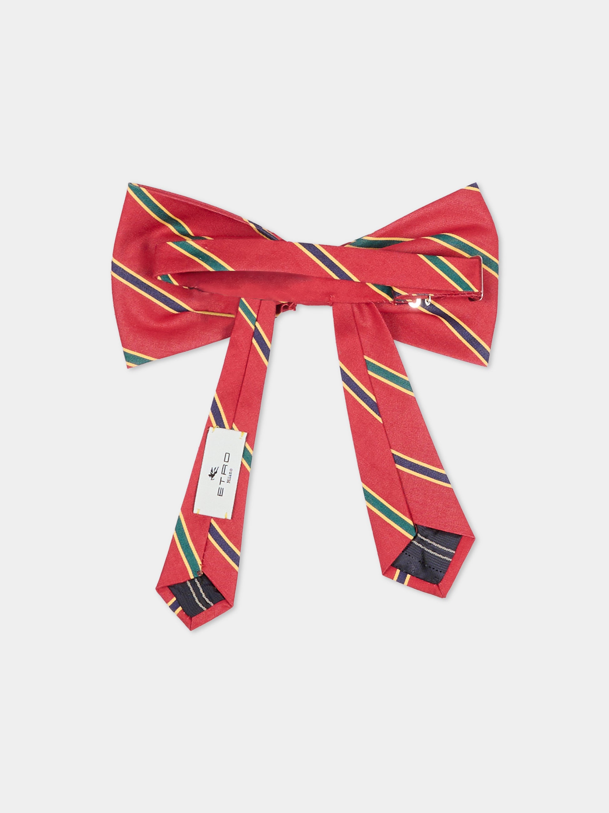 Papillon bordeaux per bambini a righe,Etro,GZ0B10 P0622 52CVE