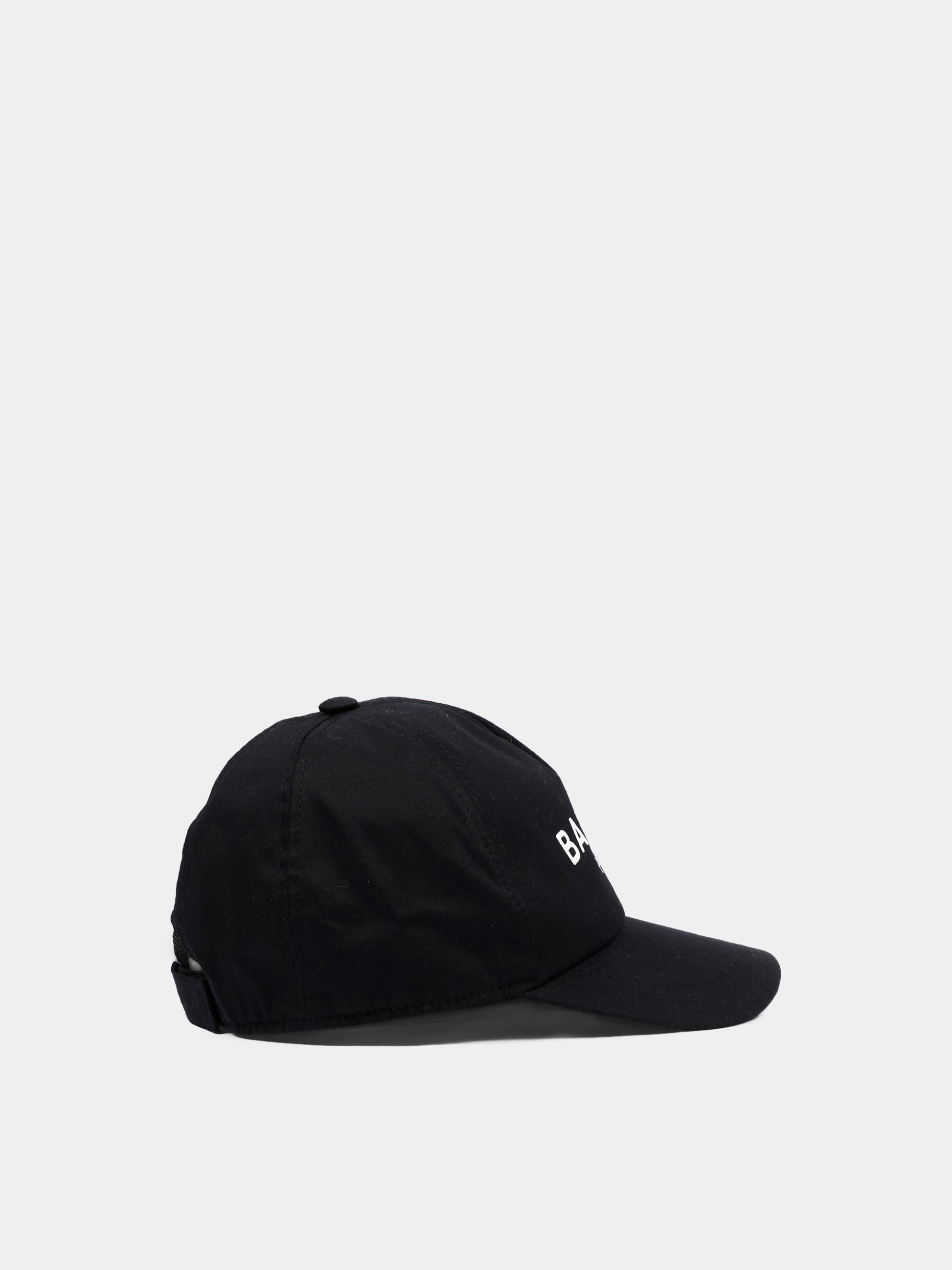 Cappello nero per bambini con logo,Balmain Kids,BX0P17 Z1053 930BC
