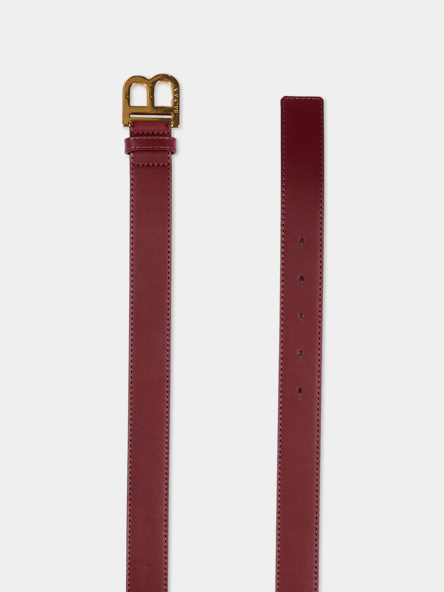Cintura bordeaux per bambini con logo,Balmain Kids,BZ0I51 Z1371 530OR