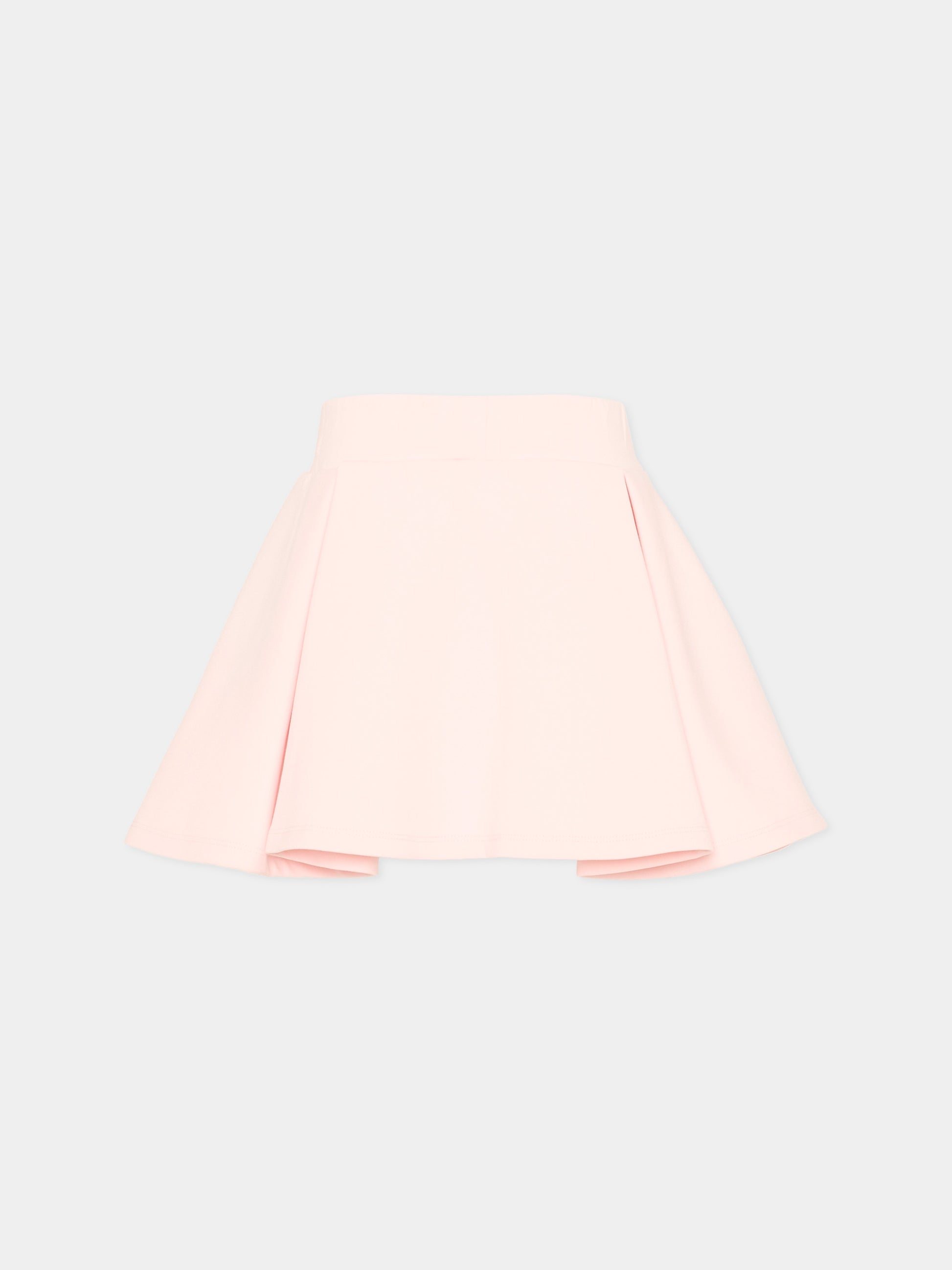 Gonna rosa per bambina con logo,Balmain Kids,BZ7A11 Z3728 508BD