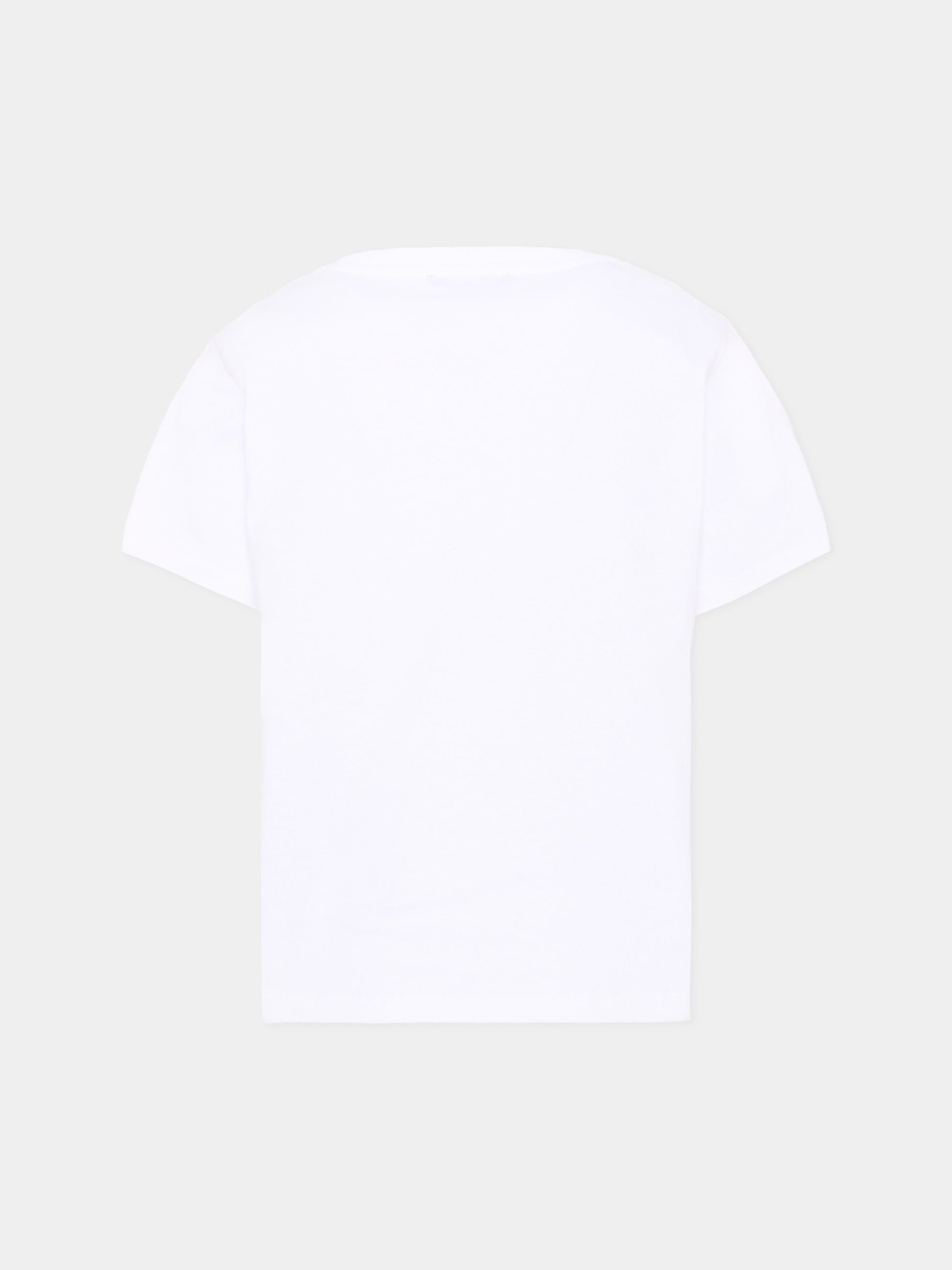 T-Shirt bianca per bambini con logo,Balmain Kids,BY8R11 Z3672 100NE