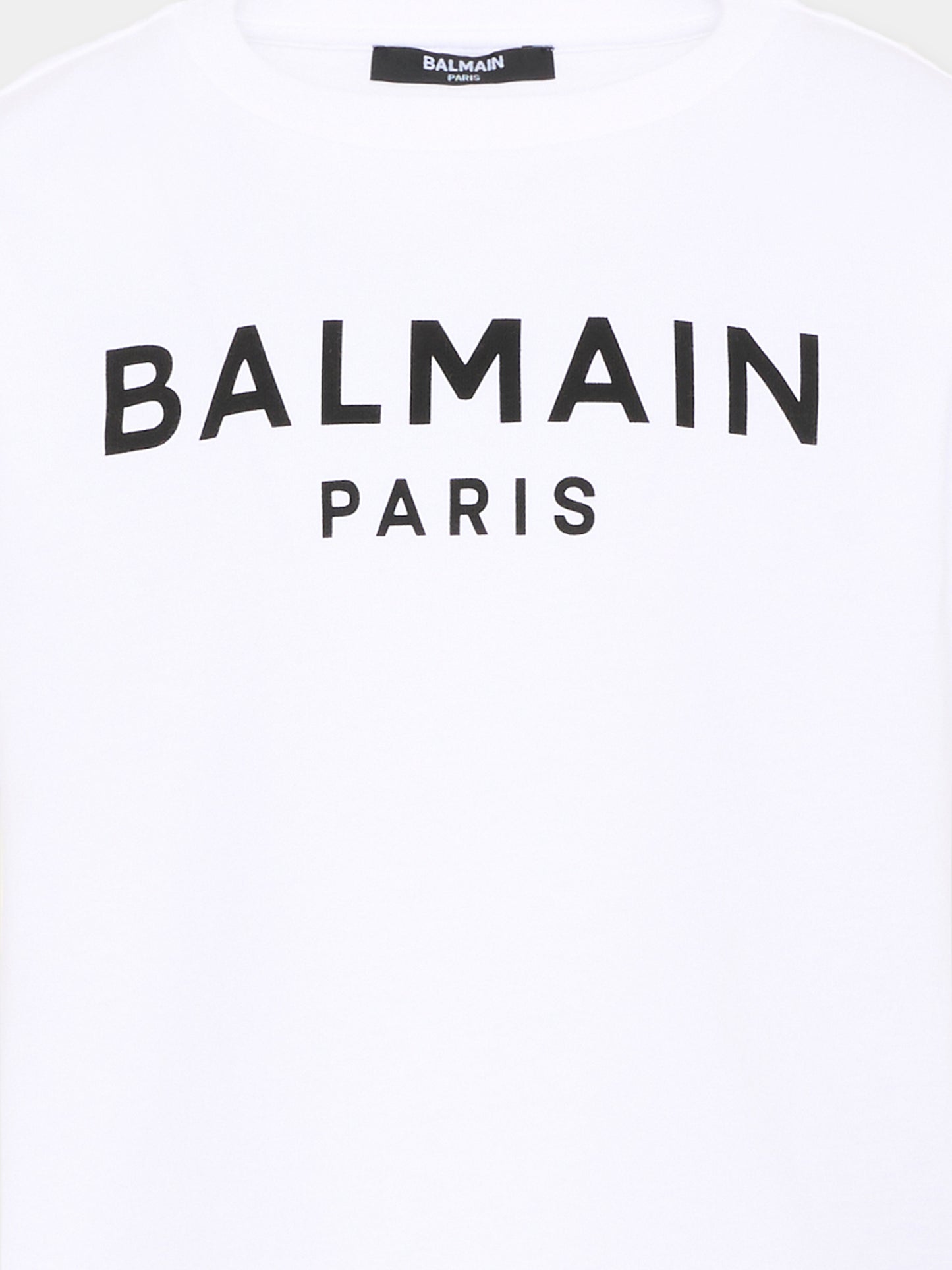 T-Shirt bianca per bambini con logo,Balmain Kids,BY8R11 Z3672 100NE